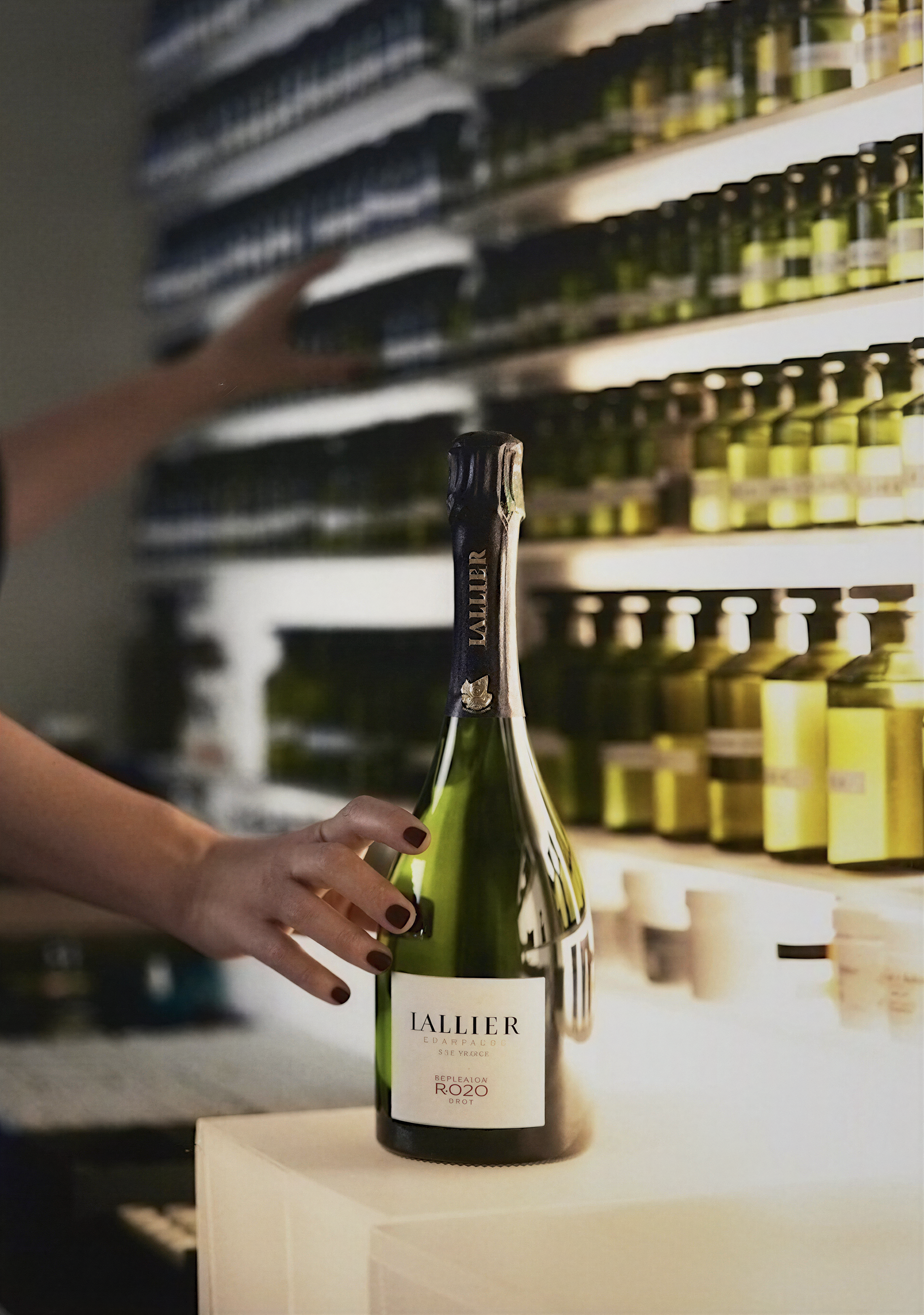 Custom fragrance development for a champagne house collaboration.