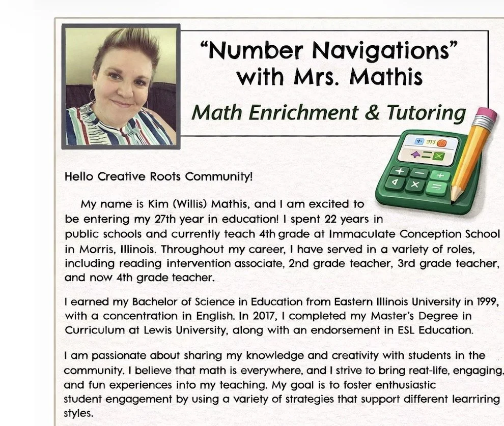 1 hr Number Navigations Math Enrichment & Tutoring