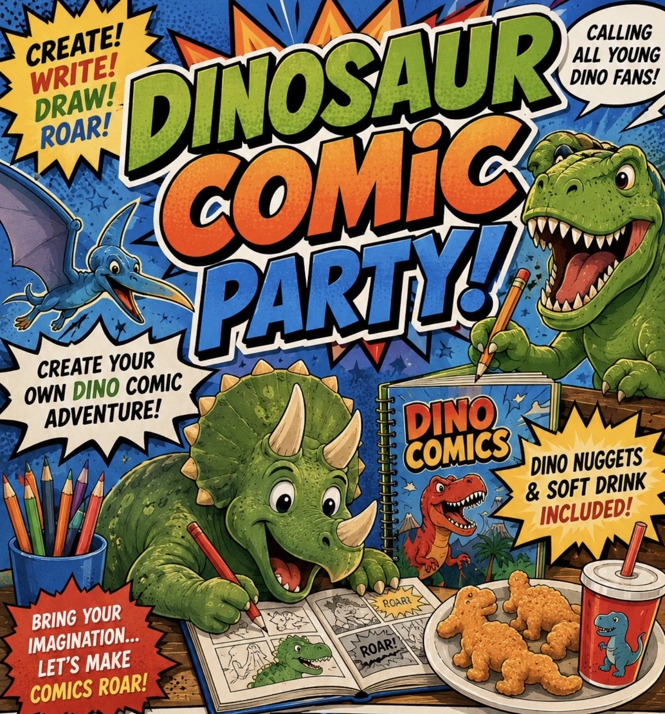 DINOSAUR COMIC PARTY 🦖