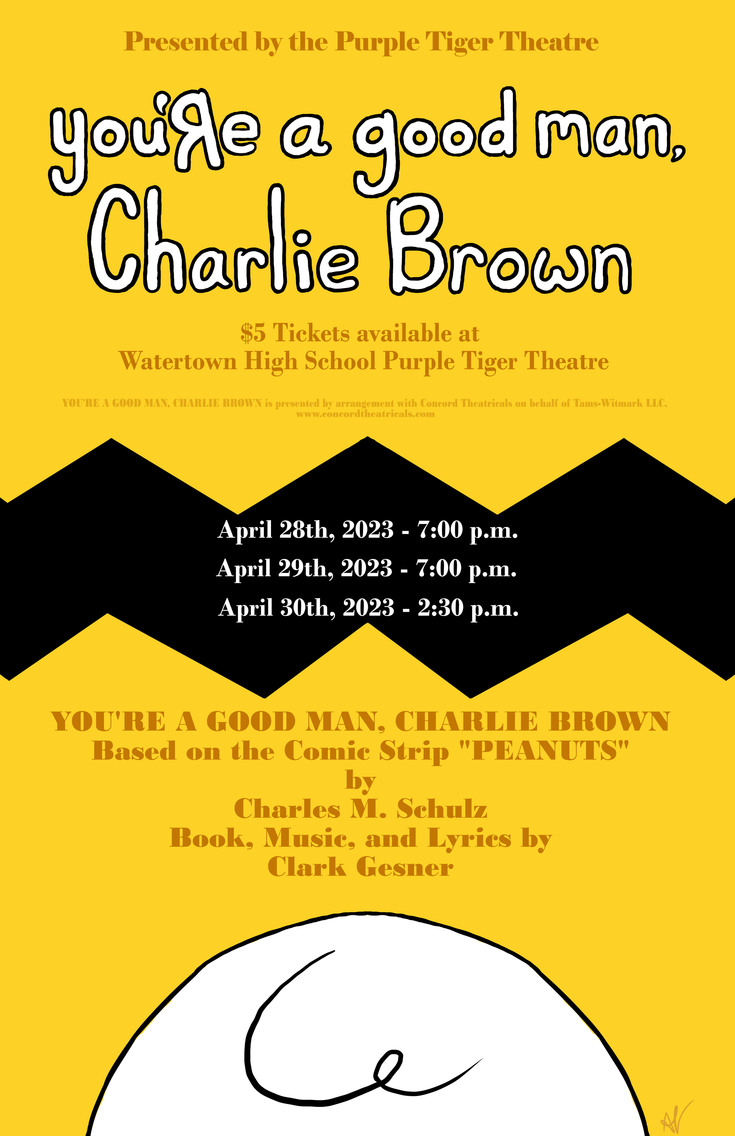You're A Good Man, Charlie Brown Poster & Playbill Design.png