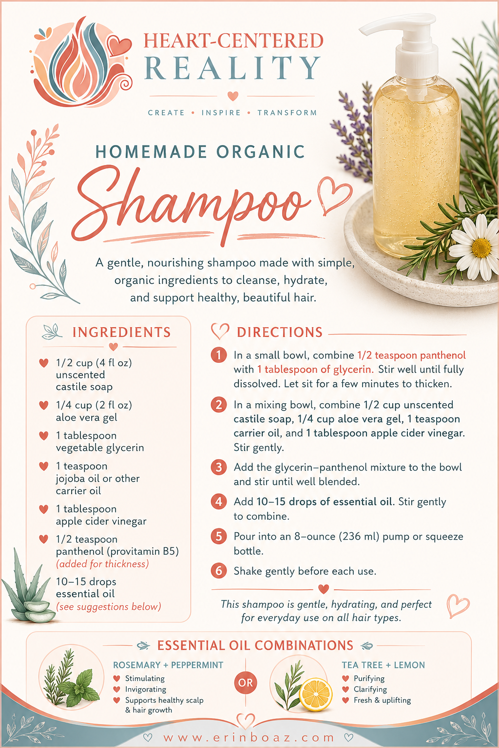 Organic Homemade Shampoo