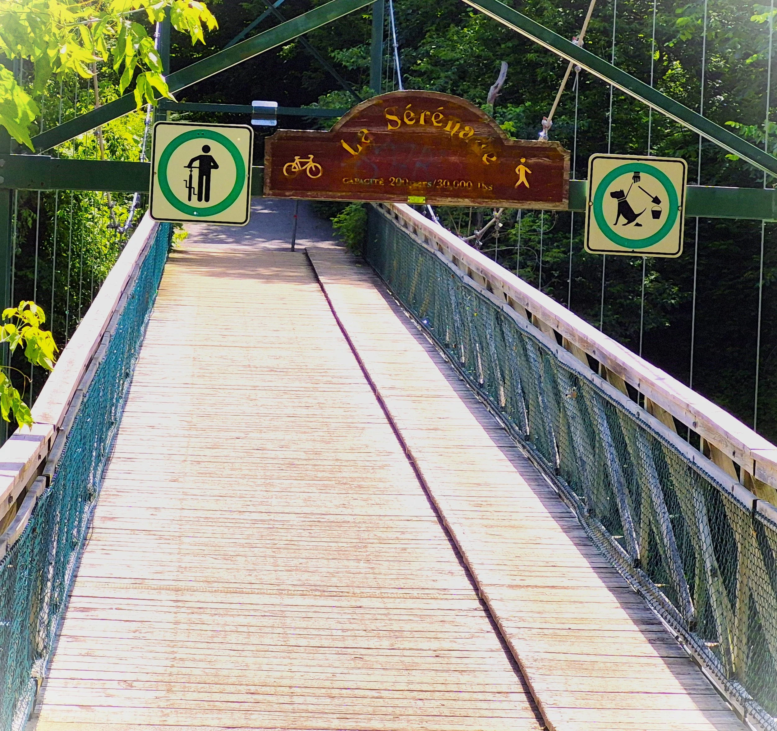 Pont de la Sérénade, Parc Riverain Base de Roc, Joliette,Qc