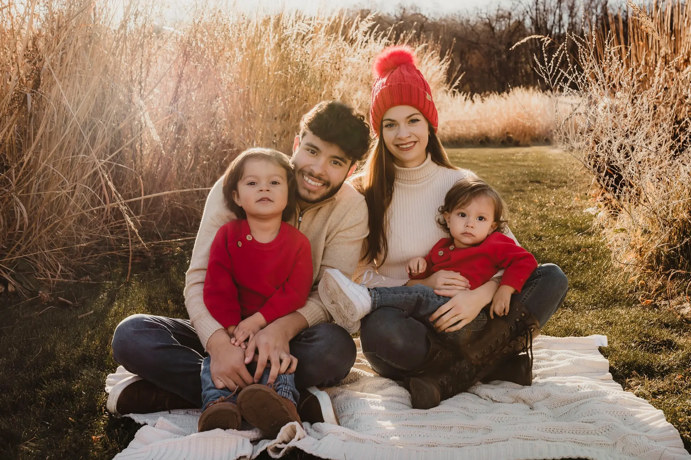 Nathan Tataje and his family