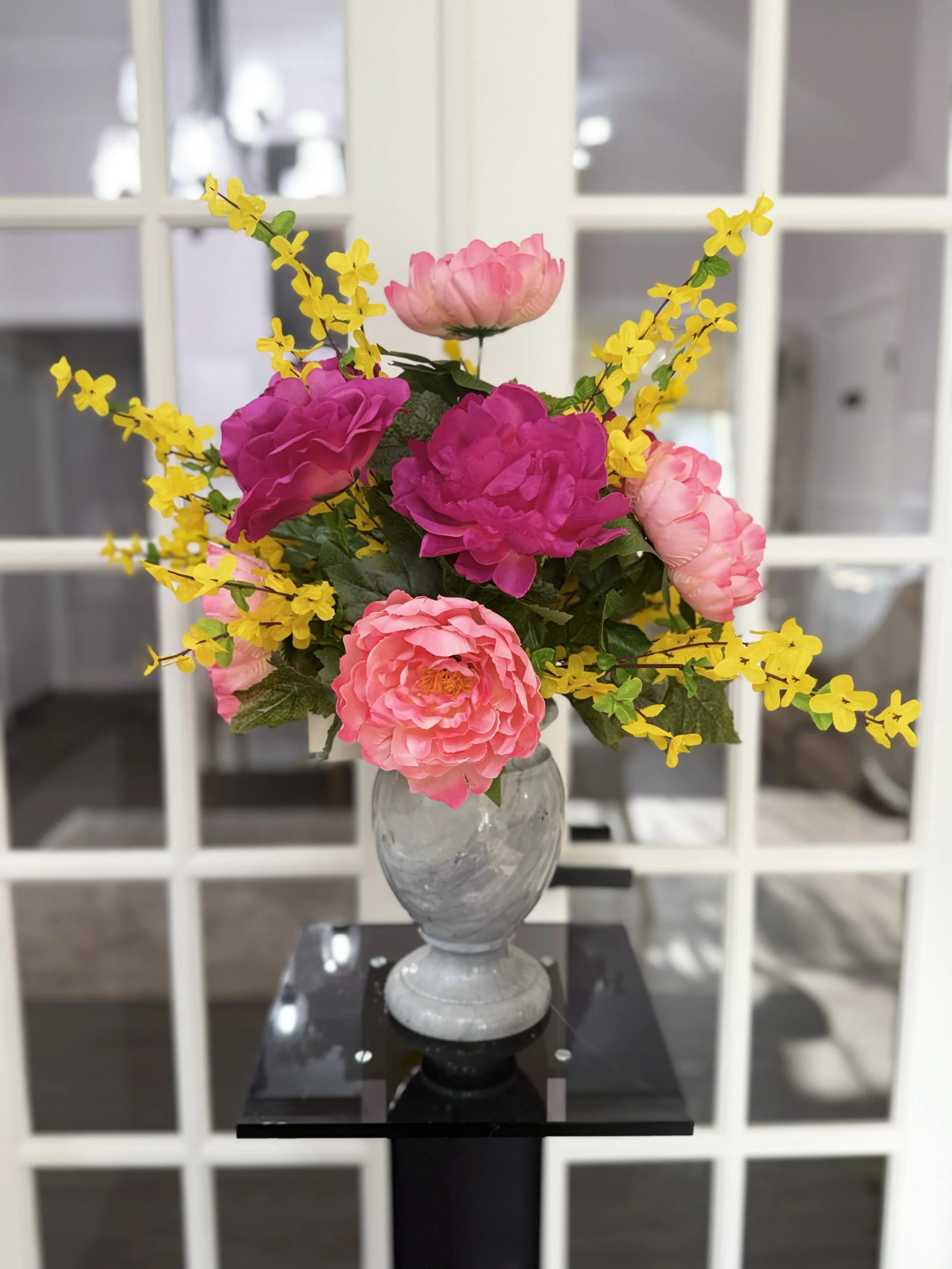 Silk Cemetery Vases