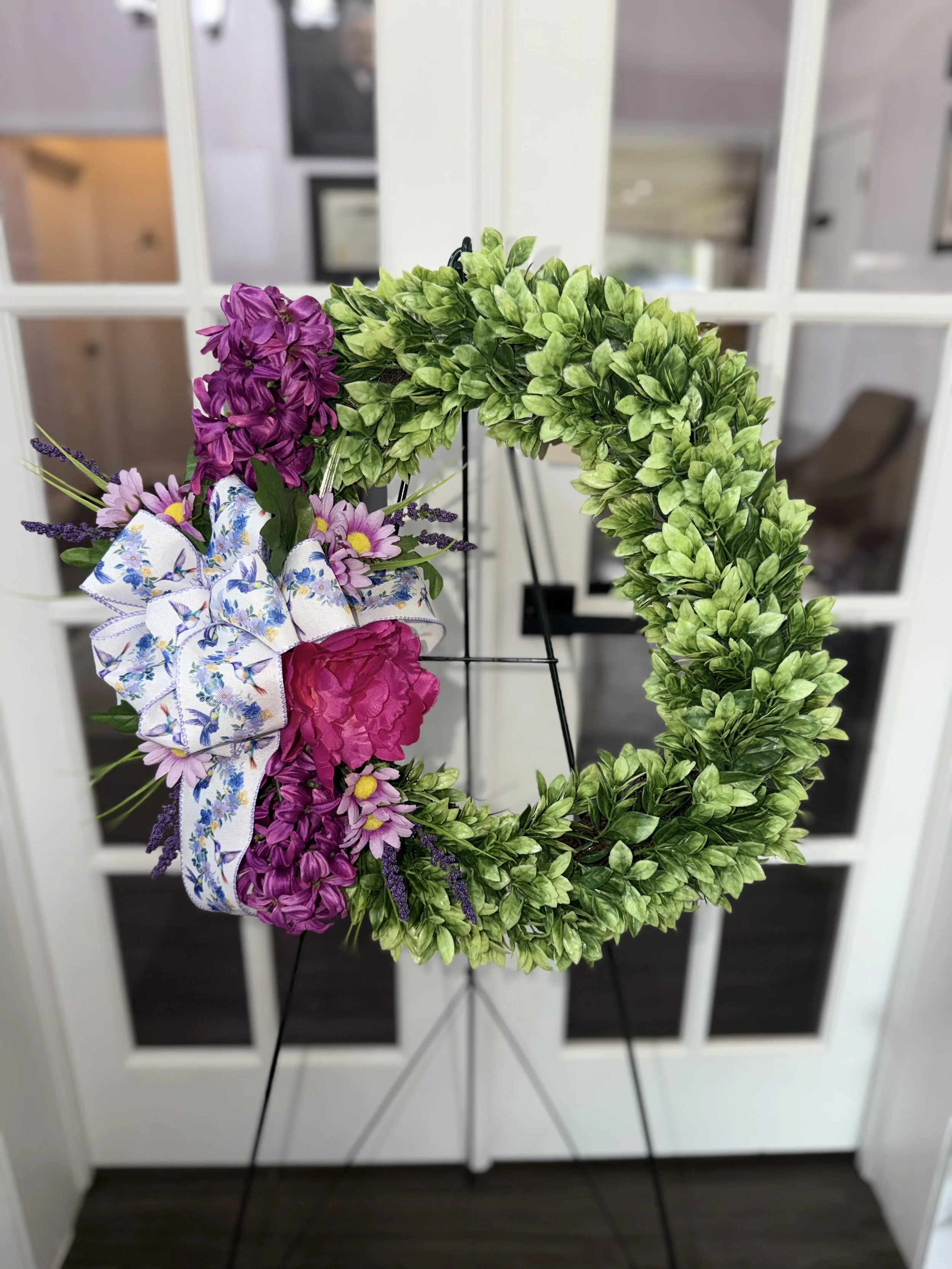 Silk Wreaths, Crosses and Vases