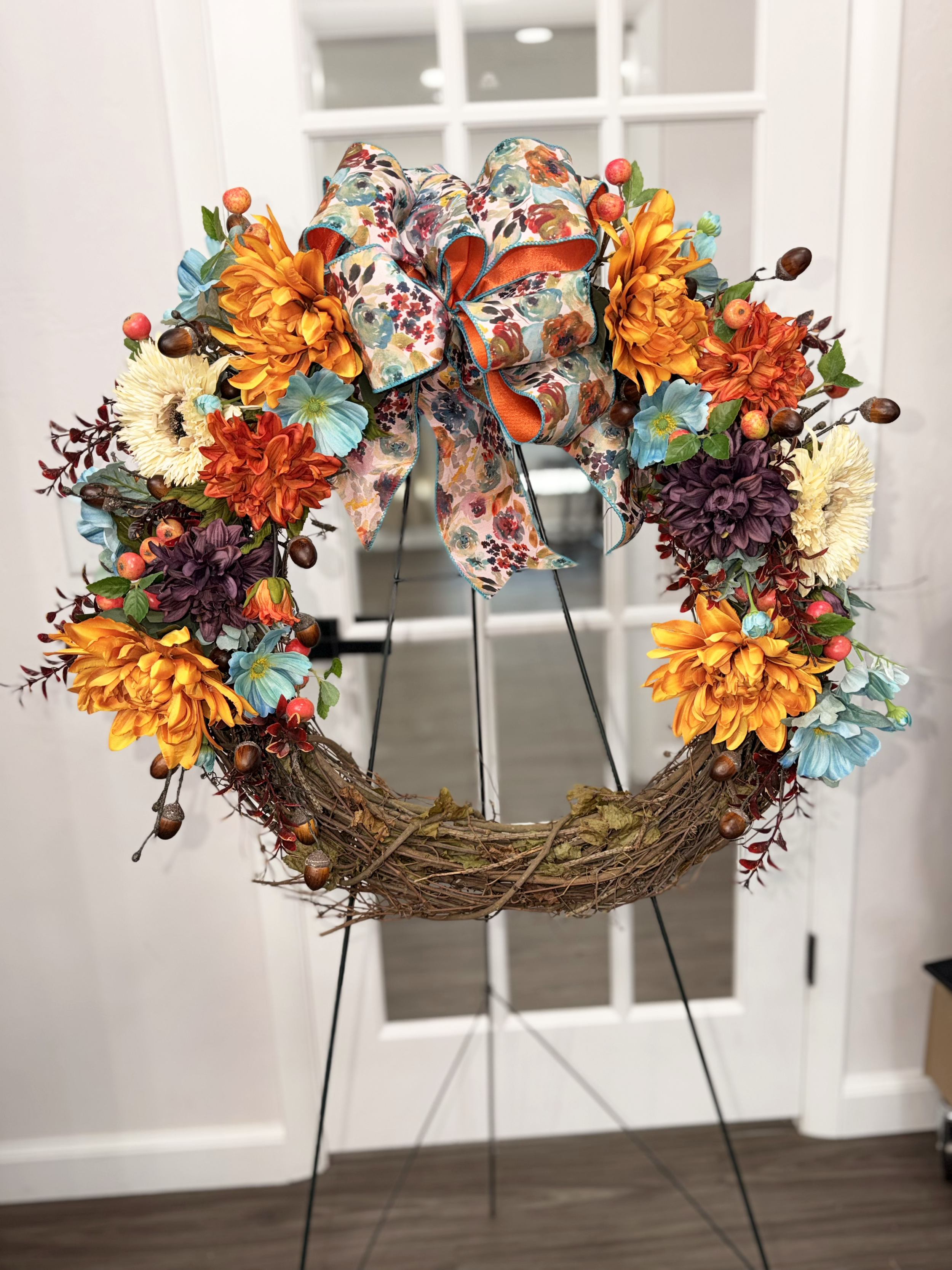 Silk Wreaths, Crosses and Vases