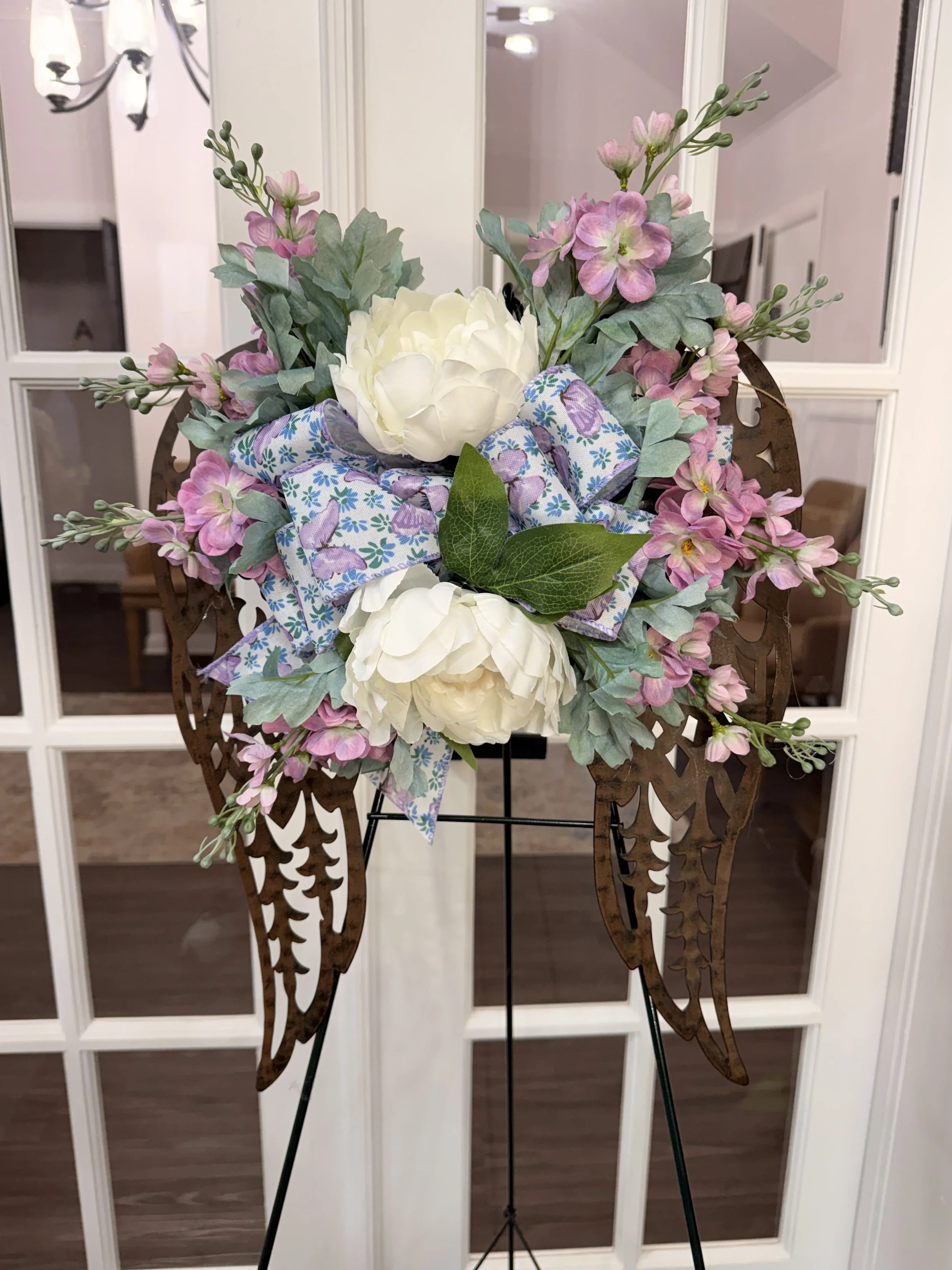 Silk Wreaths, Crosses and Vases