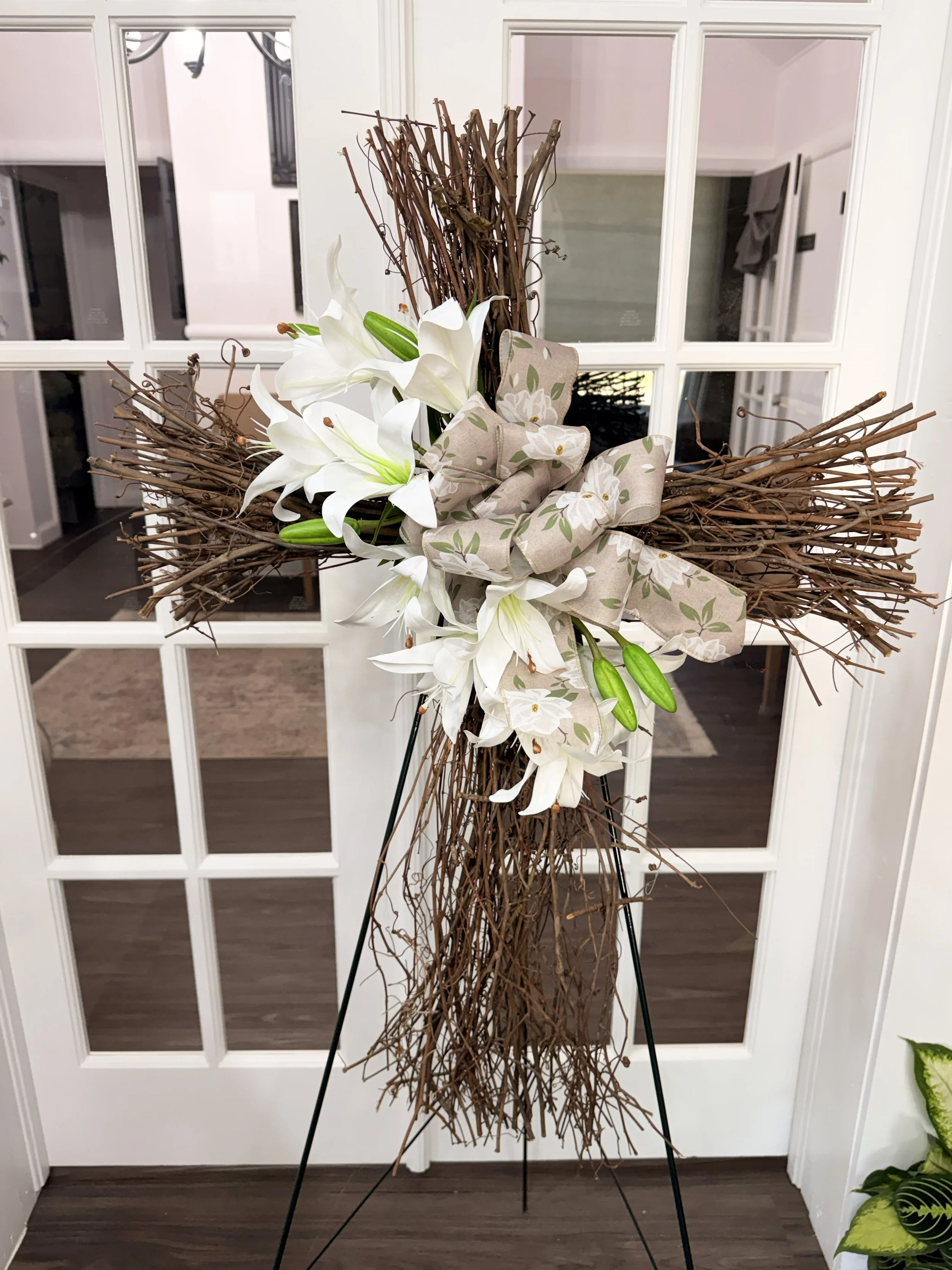 Silk Wreaths, Crosses and Vases