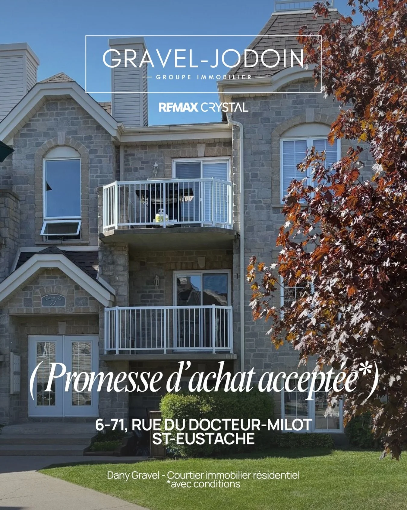 ✨ PROMESSE D&rsquo;ACHAT ACCEPT&Eacute;E! 🏡

V&eacute;ronique et moi, on se conna&icirc;t depuis 1997. Qui aurait cru qu&rsquo;un jour, j&rsquo;aurais le privil&egrave;ge de t&rsquo;accompagner pour trouver ton premier chez-toi? ❤️

Un endroit &agra