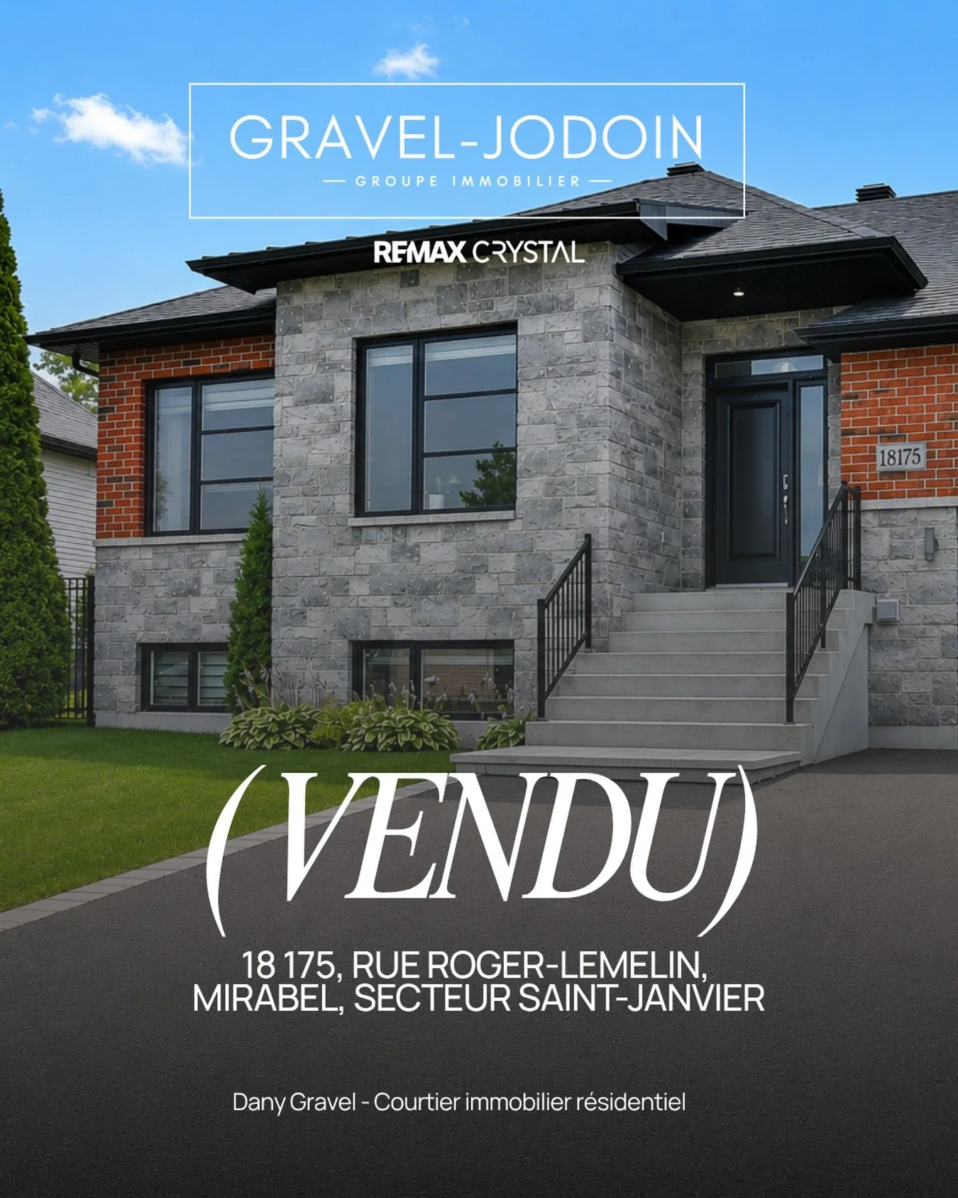 ✨ VENDU! ✨

Une belle &eacute;tape de franchie pour Fannie et JP! 🏡

Merci &agrave; vous deux de m&rsquo;avoir confi&eacute; la vente de votre propri&eacute;t&eacute;. Ce fut un r&eacute;el plaisir de vous accompagner dans cette &eacute;tape importa