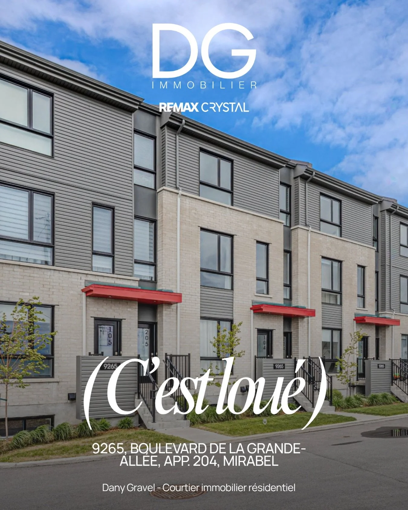 C&rsquo;est lou&eacute;! 🔑

F&eacute;licitations &agrave; mes clients Fr&eacute;d&eacute;ric et Silvia, qui viennent de trouver un chez-soi calme, chaleureux et s&eacute;curitaire. Je vous souhaite beaucoup de bonheur dans ce nouveau d&eacute;part, 