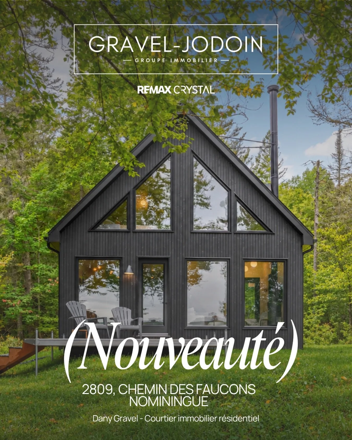 🏡 NOUVEAUT&Eacute; | NOMININGUE 

Petit chalet, gros potentiel. 🌲💦

Construit en 2020, ce chalet directement sur le lac Noir est l&rsquo;endroit parfait pour d&eacute;crocher, profiter de la nature et pratiquer vos sports nautiques pr&eacute;f&eac
