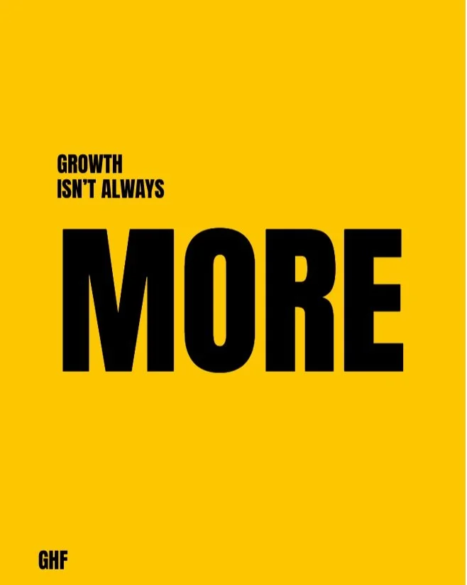 Growth is an interesting word at the moment.

It&rsquo;s still the thing most businesses are told to chase. More customers. More clients. More revenue. More activity. More everything.

But for a lot of founder-led and creative businesses, stability m