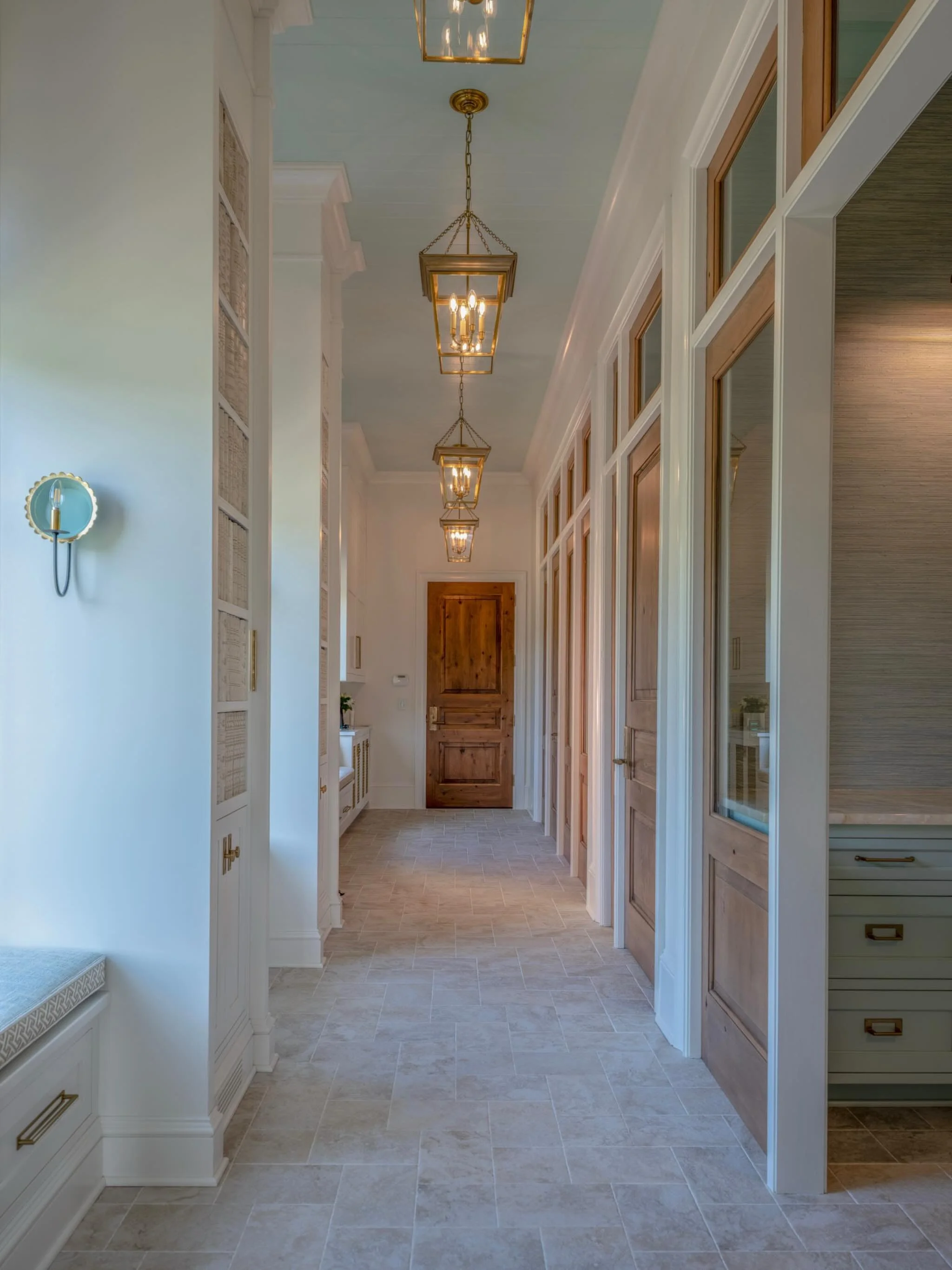 Julie and I have been working on a website refresh to showcase more installation photos and we couldn&rsquo;t wait to share this image sent to us by @edithanneduncan who chose four custom colored green/blue sconce no. 1&rsquo;s with a fully gilded sc