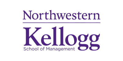 Northwestern Kellogg School of Management logo with purple text.