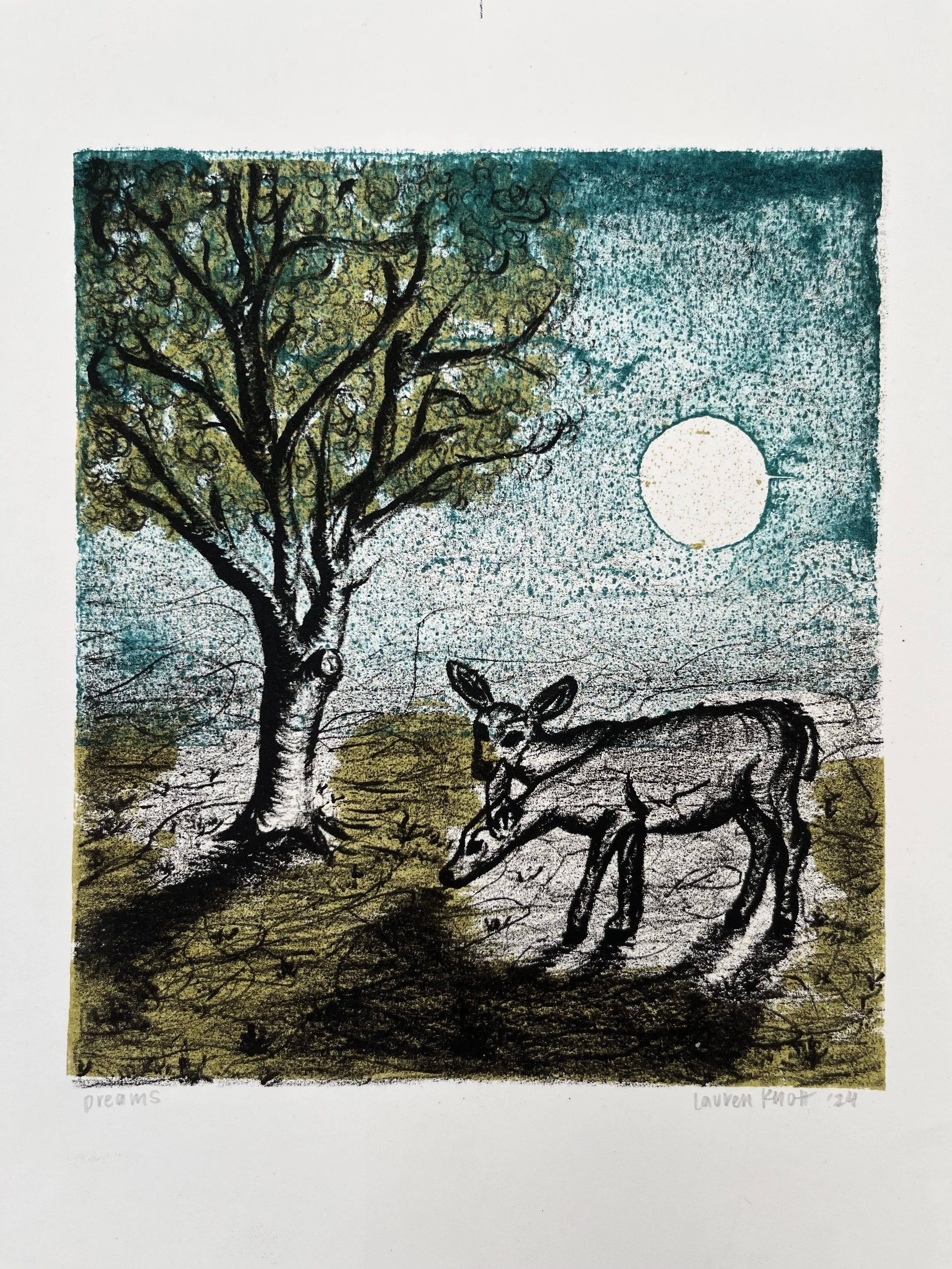 Dreams 
3 Plate Lithograph 
