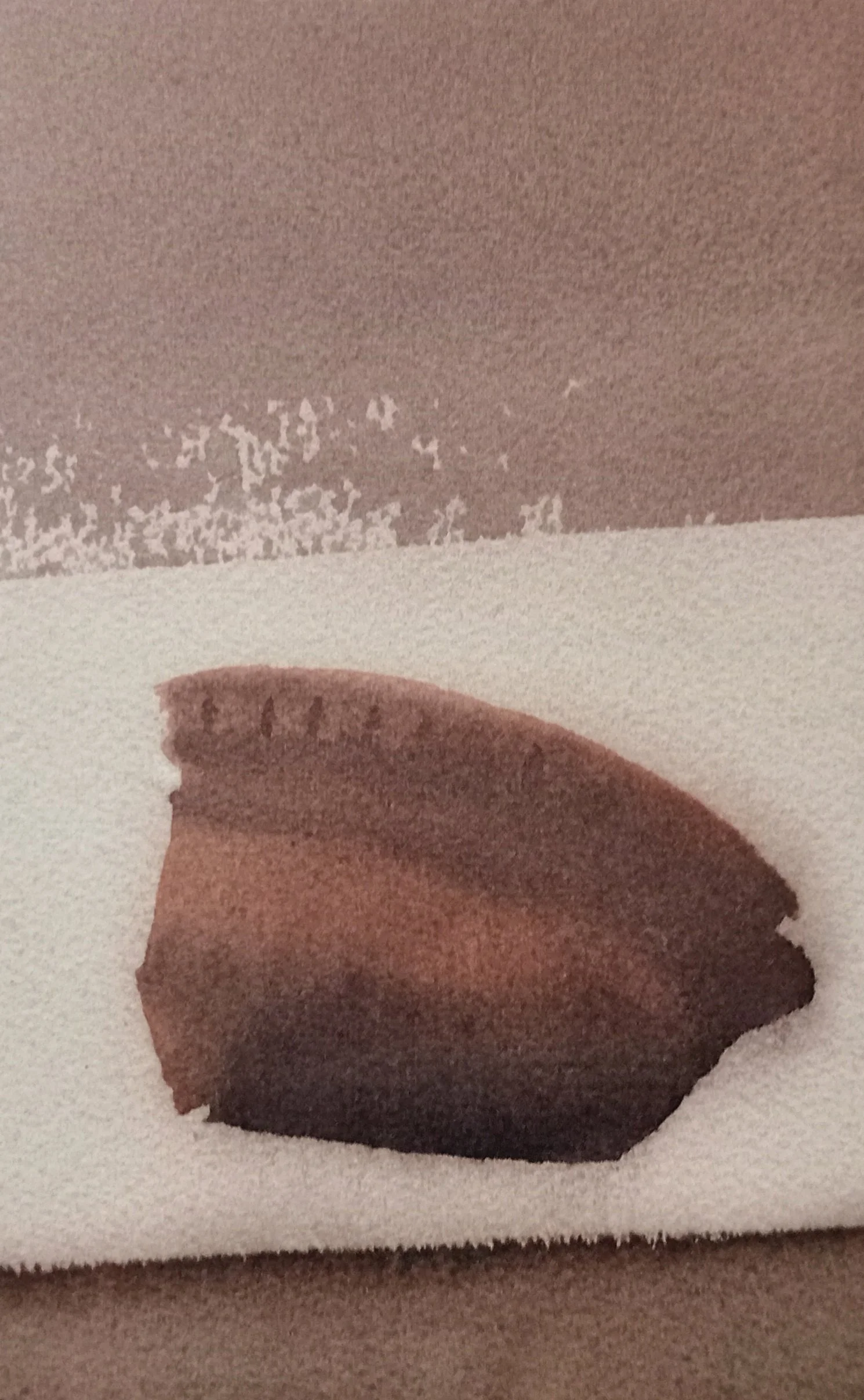 "Frammenti"
Watercolour on 300 gsm, 100% cotton Fabriano paper
13 × 22 cm
1997