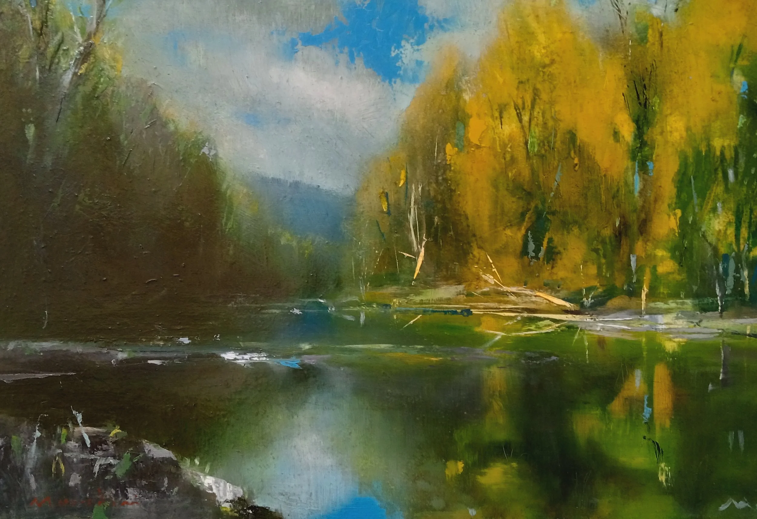 Terrain Vague “May for Sale”
Oil on paper on polymer
37.7 × 25.9 cm
2022