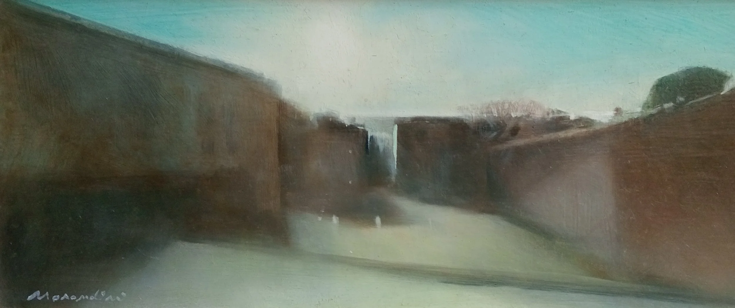 "Pierre View" Oil on panel 49.5 × 20 cm 2013