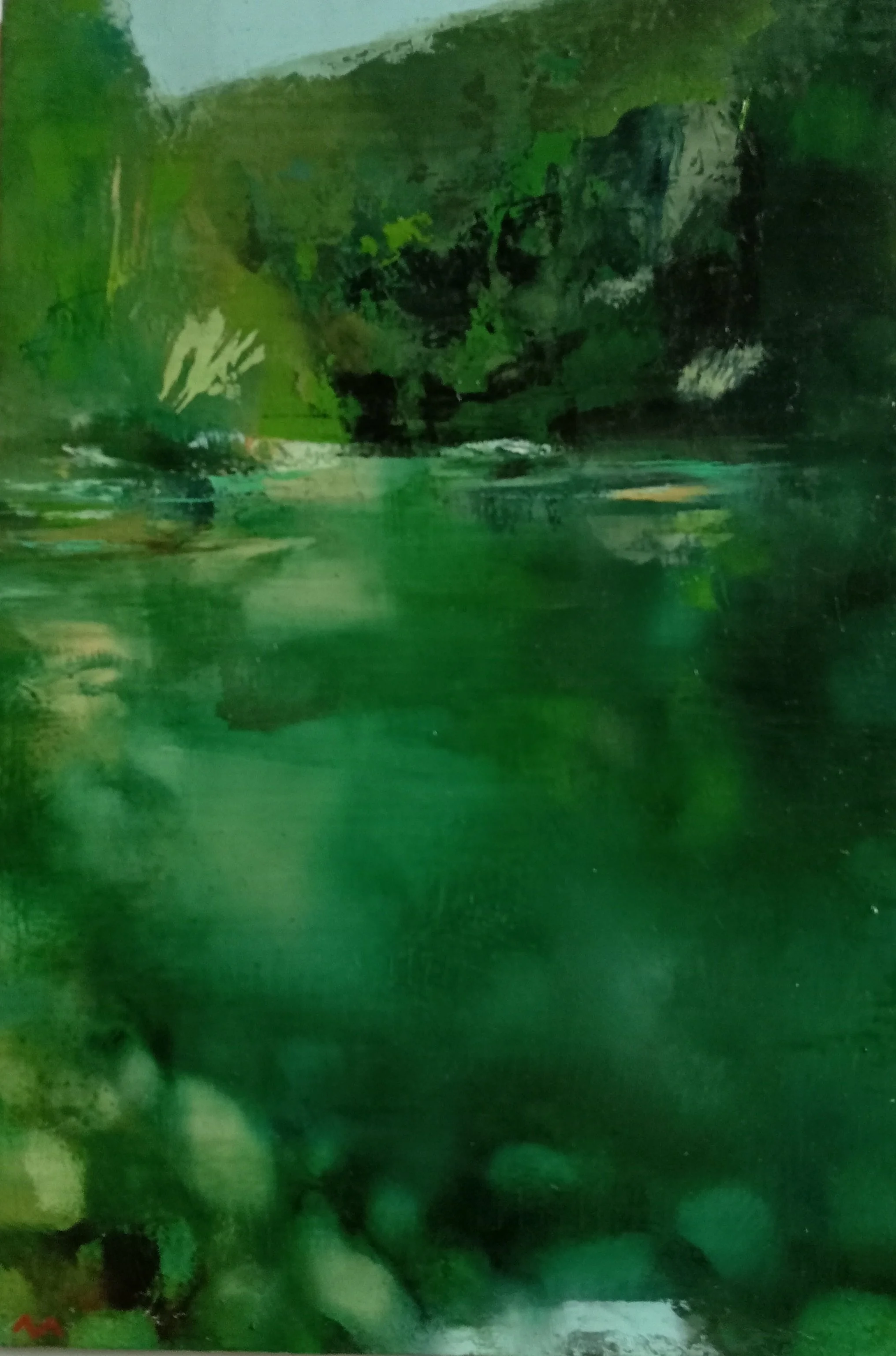 "Terrain Vague - Alveo del Merse"
Oil on Arches 600 gsm 100% cotton paper, mounted on wood board
20.5 × 30.5 cm
2019