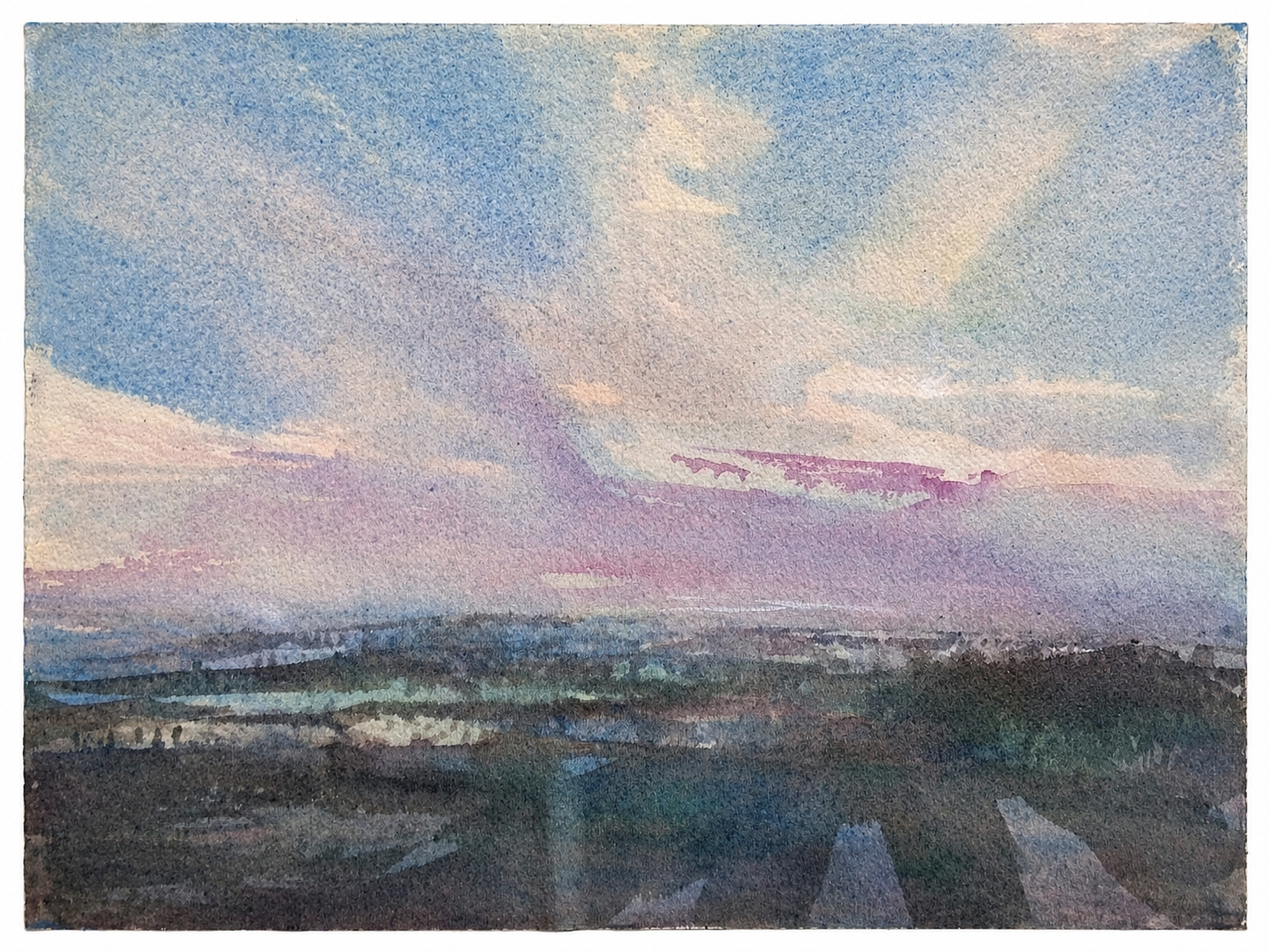"Terrain Vague - Elevazione"
Watercolor on Arches 300 gsm 100% cotton paper
39.5 × 26.5 cm
2025