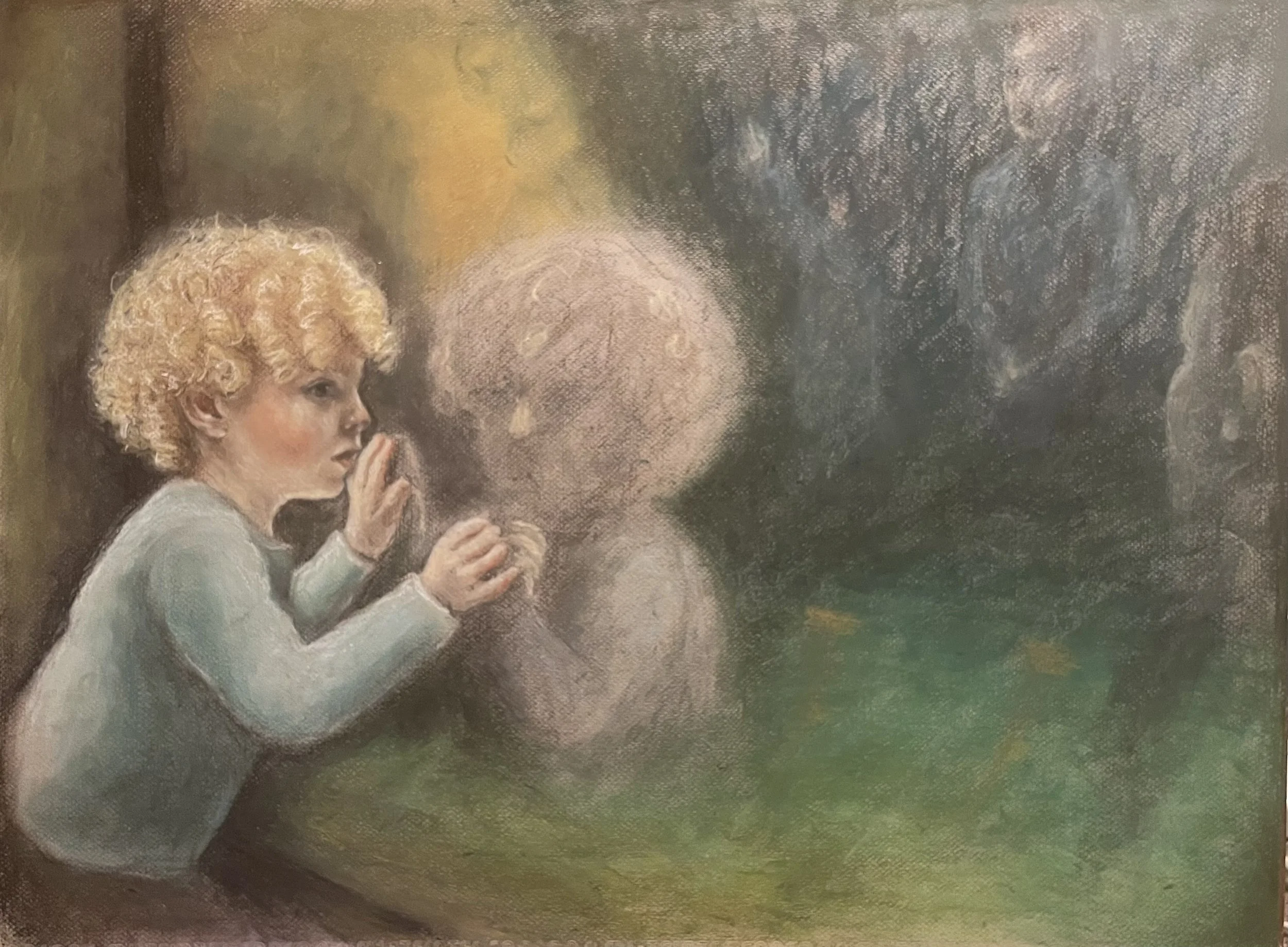 Revelations (2025)
Oil pastel on paper