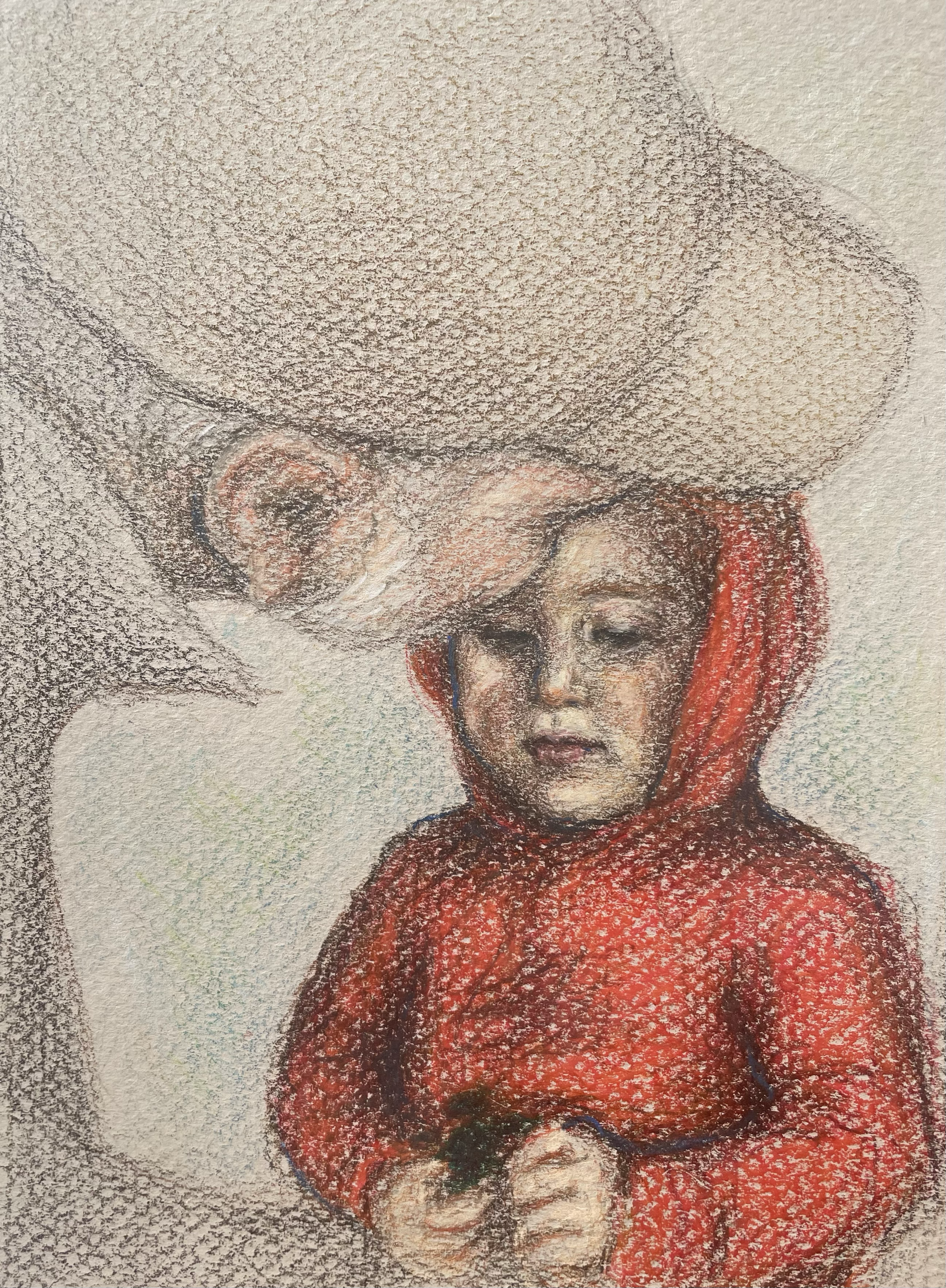 The Kiss
Colored pencil and pastel on paper