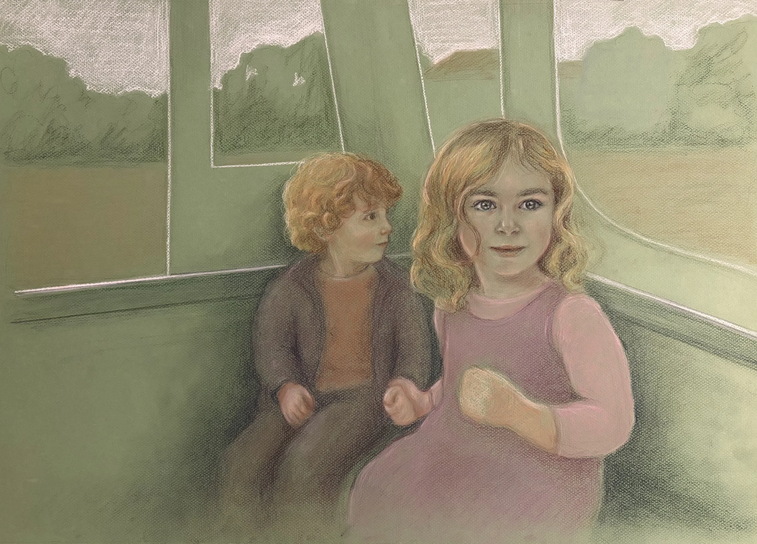 Anticipation
Pastels on paper
19.5 x 25.5"