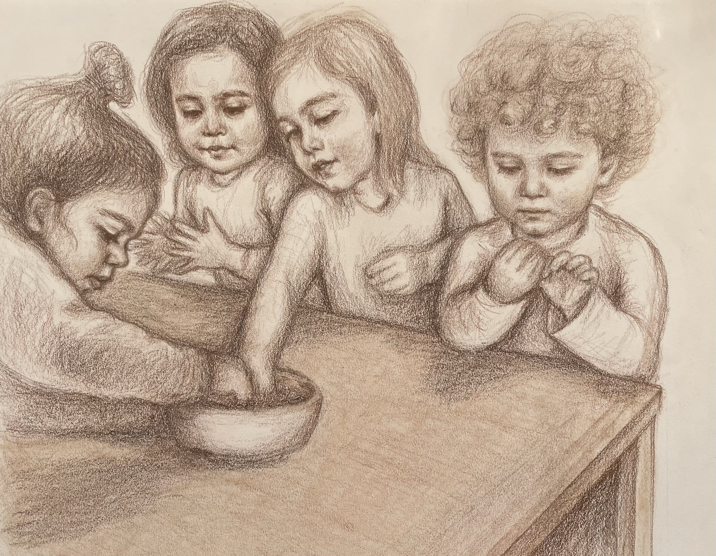Each a world (2024)
Color pencil on paper