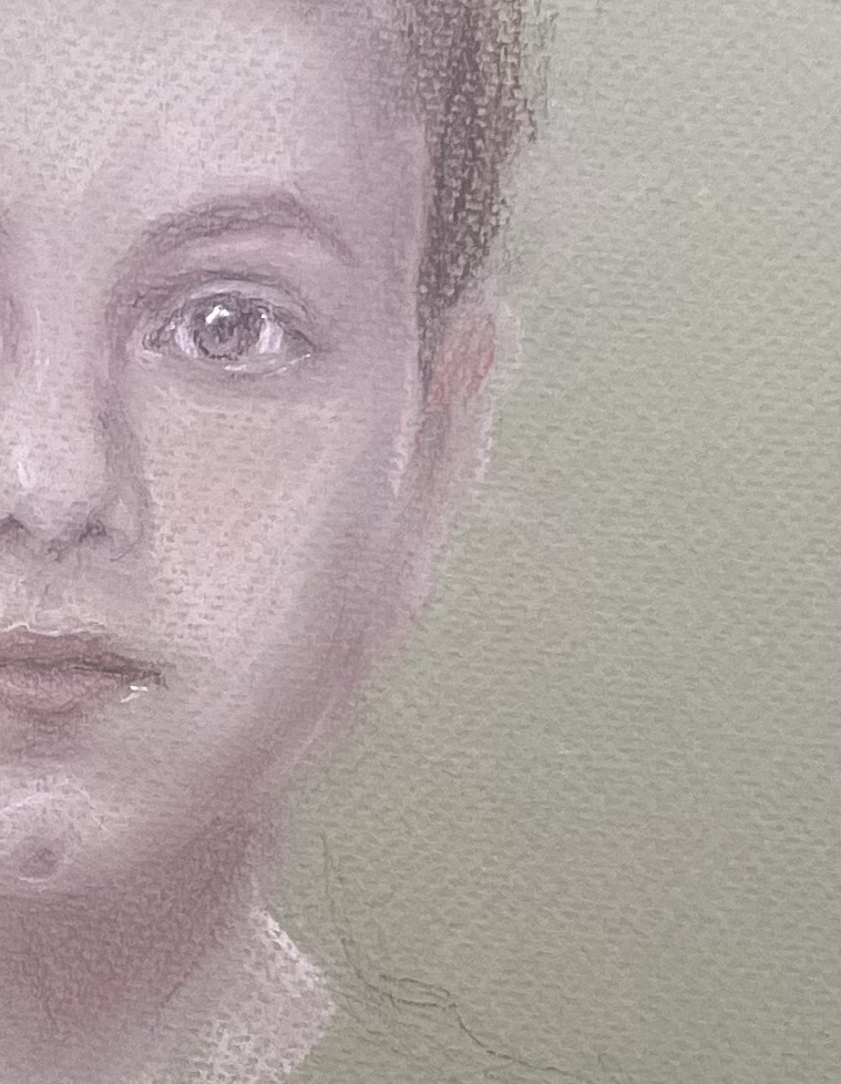 Detail from Still Growing (2025)
Pastel on paper
25 1⁄2”x19 1⁄2”