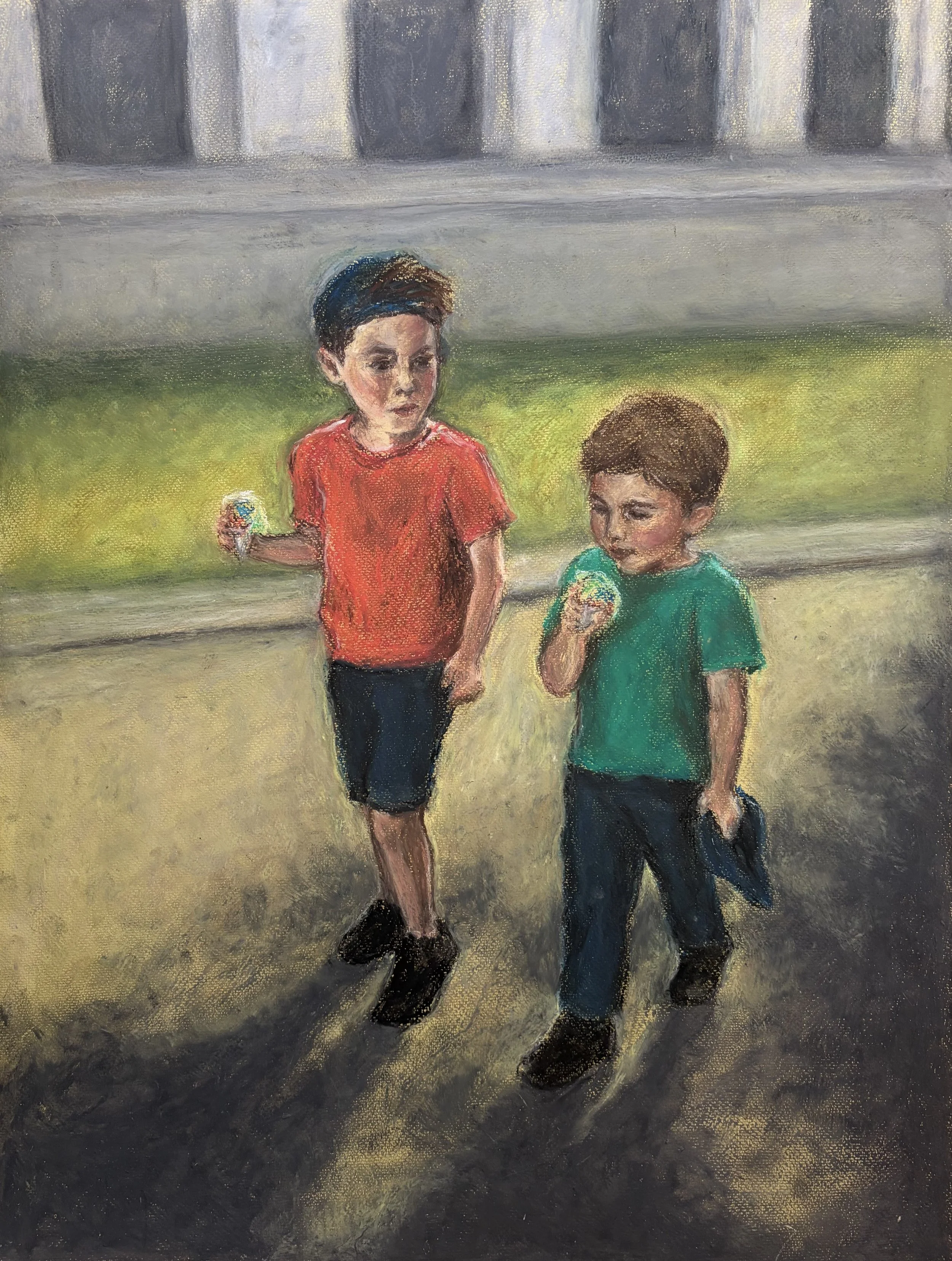 NY- After the Park
Oil Pastel on Paper
19.5 x 25.5"