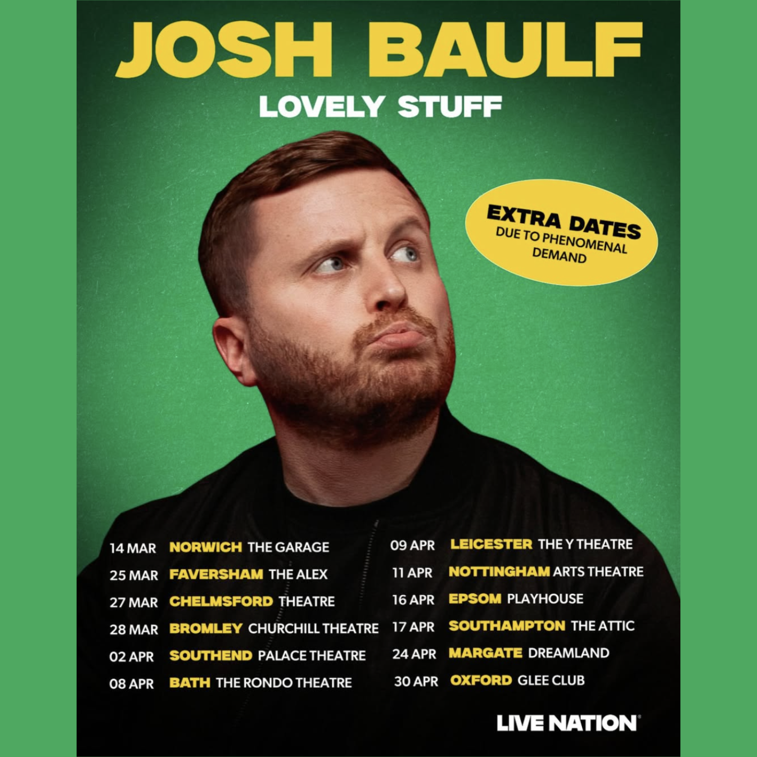 2026 dates for the “lovely stuff” tour!