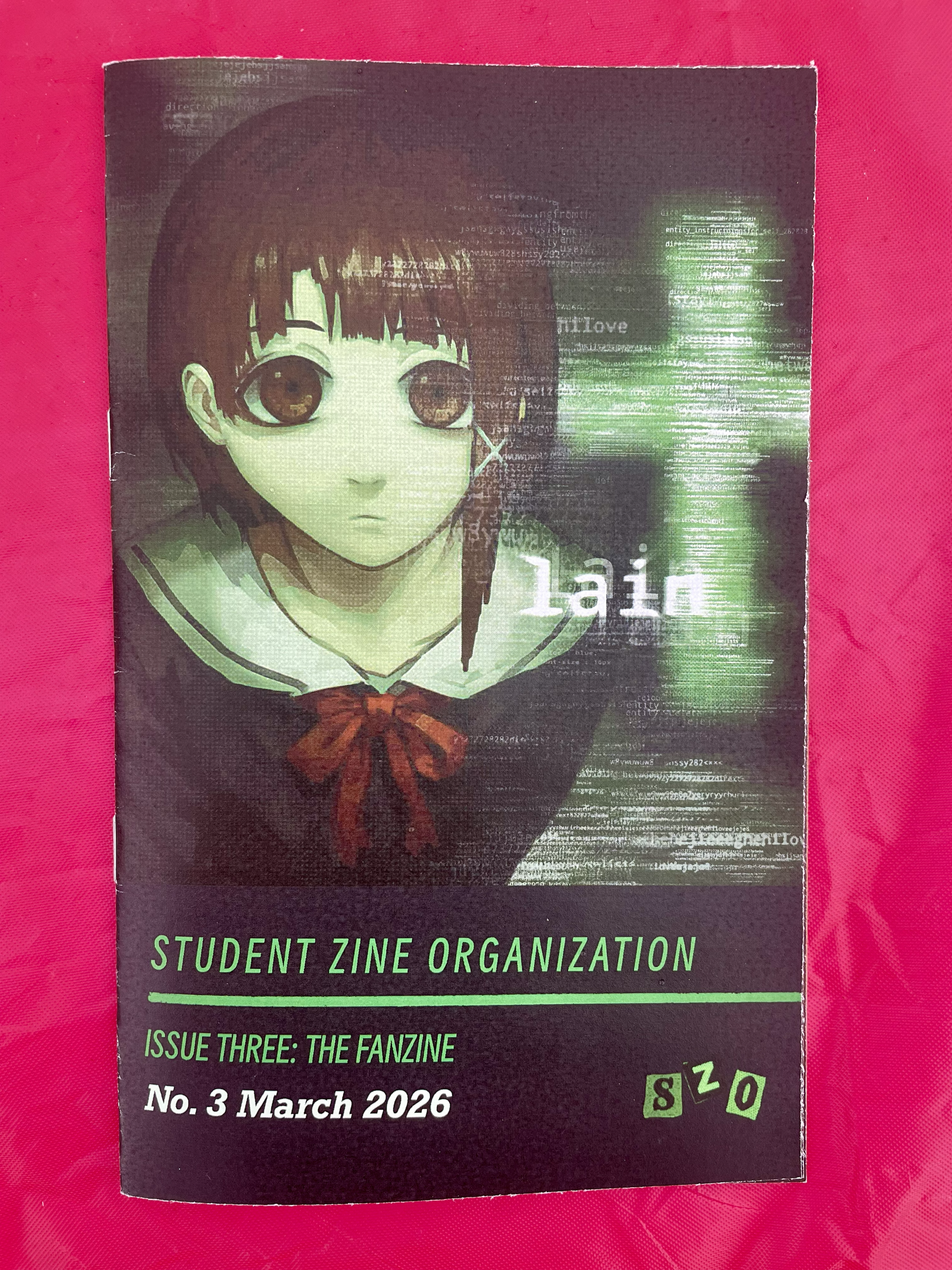 Issue no. 3 of Student Zine Organization's publications. The theme is "Fanzine"