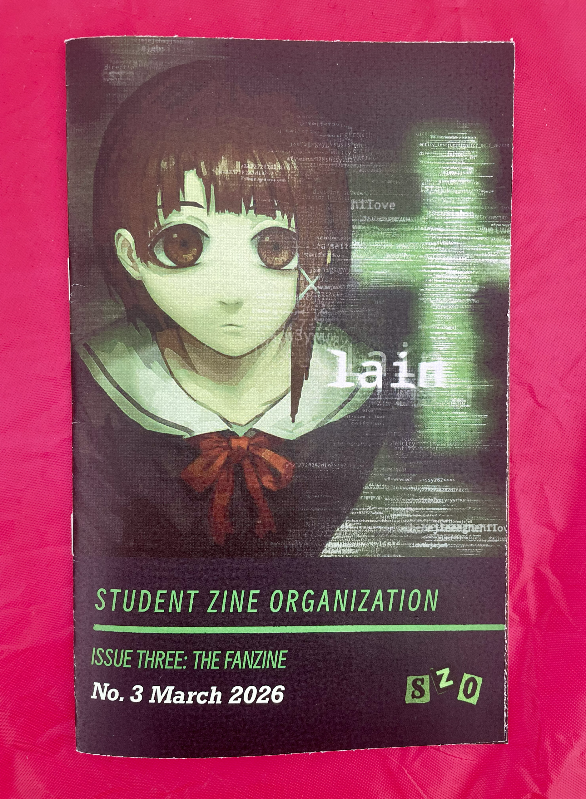 Issue no. 3 of Student Zine Organization's publications. The theme is "Fanzine"
