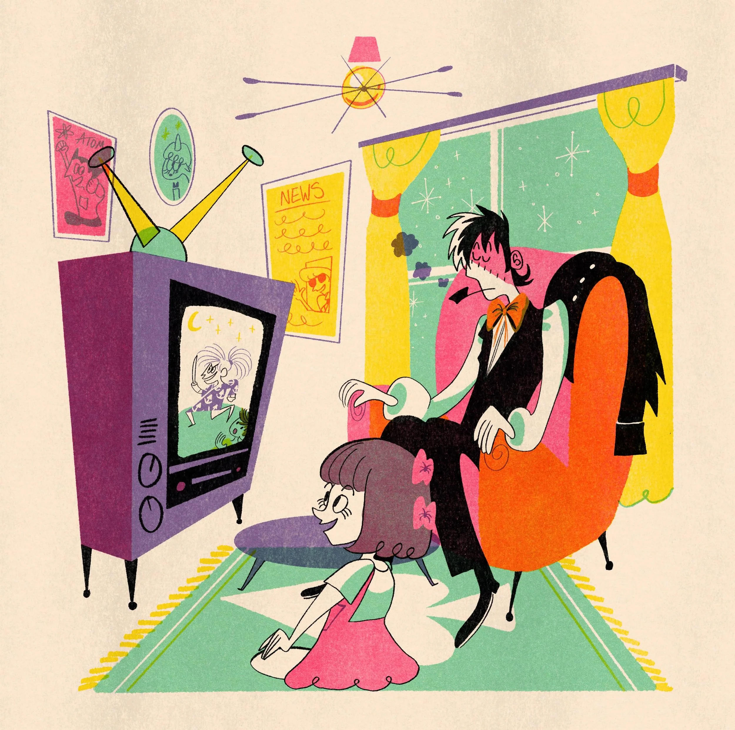 The Mid-century Modern Life of the World&rsquo;s Greatest Surgeon and His Homemade Former Parasite Daughter. 

Did you find all the easter eggs?

⚛️✨💉🩸⚛️✨💉🩸⚛️✨💉🩸⚛️✨💉🩸

This is the second in my Atomic Age/UPA/50s/Midcentury Modern/Whatever you