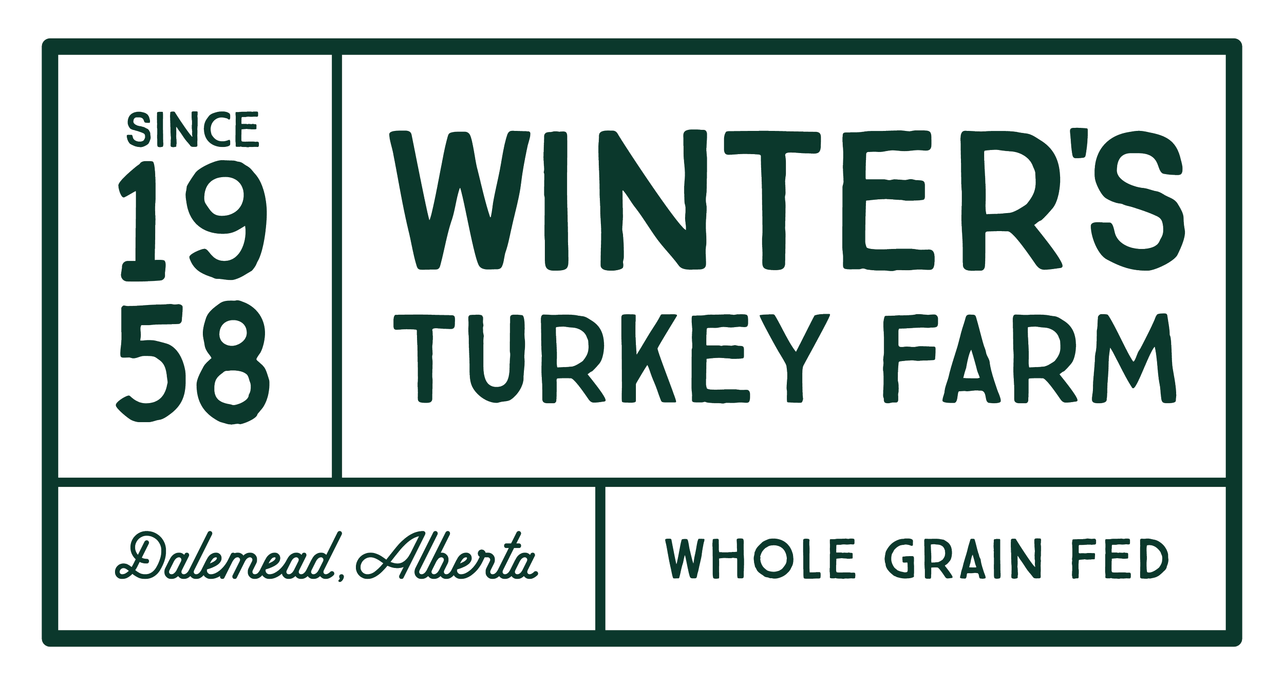 Winter's Turkey Farm, since 1958.