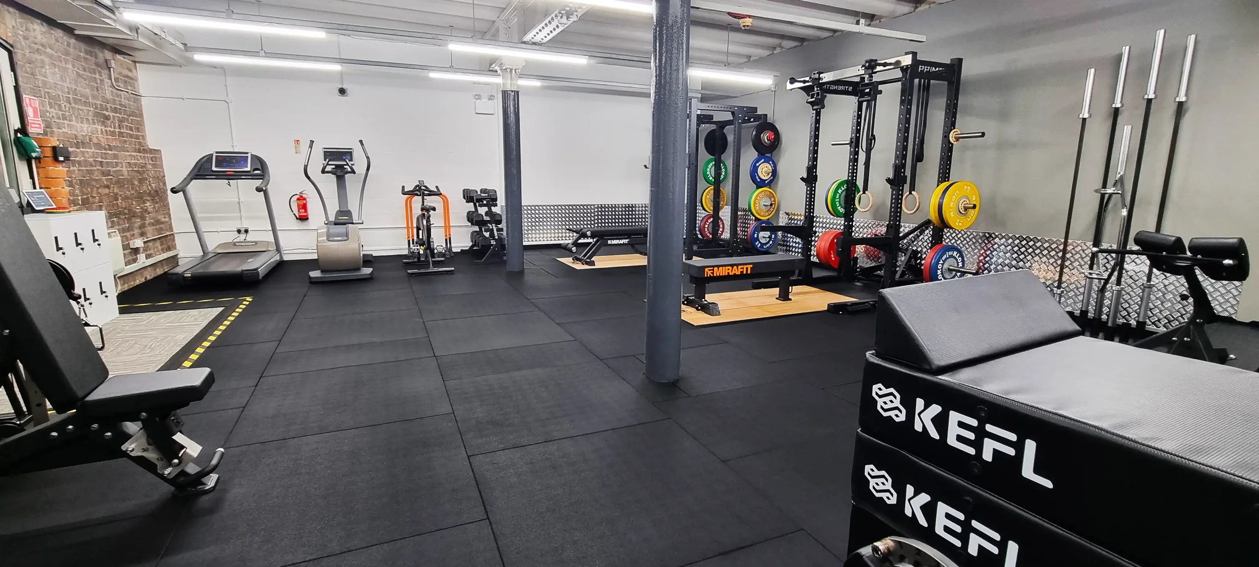 Overview of the Vitality Microgym Derby, showing the ample space the gym has to exercise