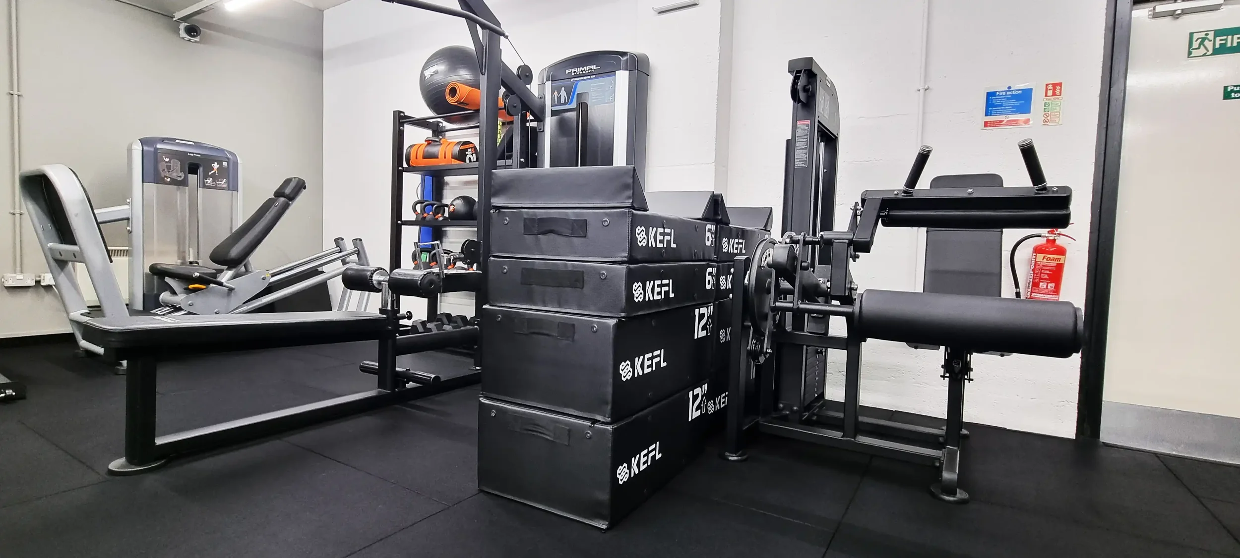 Banner showing Vitality Microgym Derby's equipment