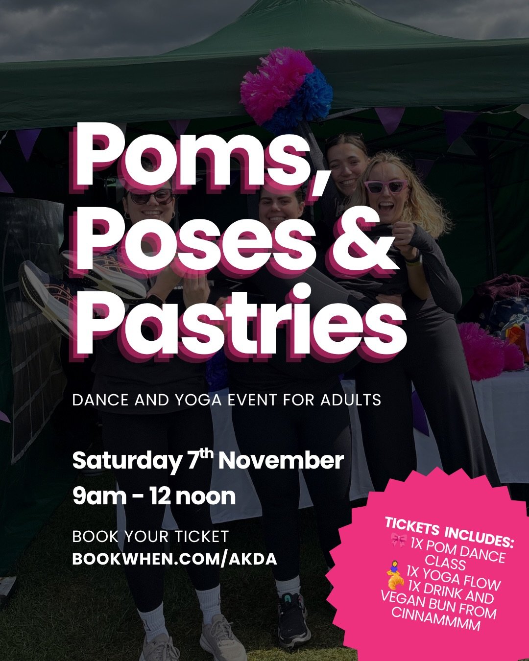 2 weeks to go 🎉

Our first dance workshop for adults is getting so close, and we&rsquo;re getting very excited! 🎀🧘&zwj;♀️🥐

It&rsquo;s a morning that&rsquo;s all about feeling good, trying something new and meeting new people 💕 Everything is beg