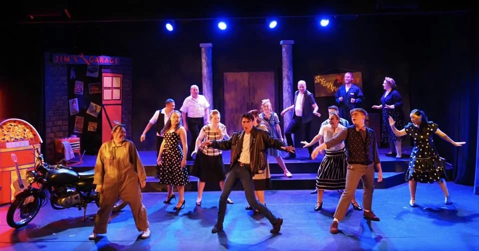 A photo at Manukau Performing Arts of the cast of All Shook Up dancing