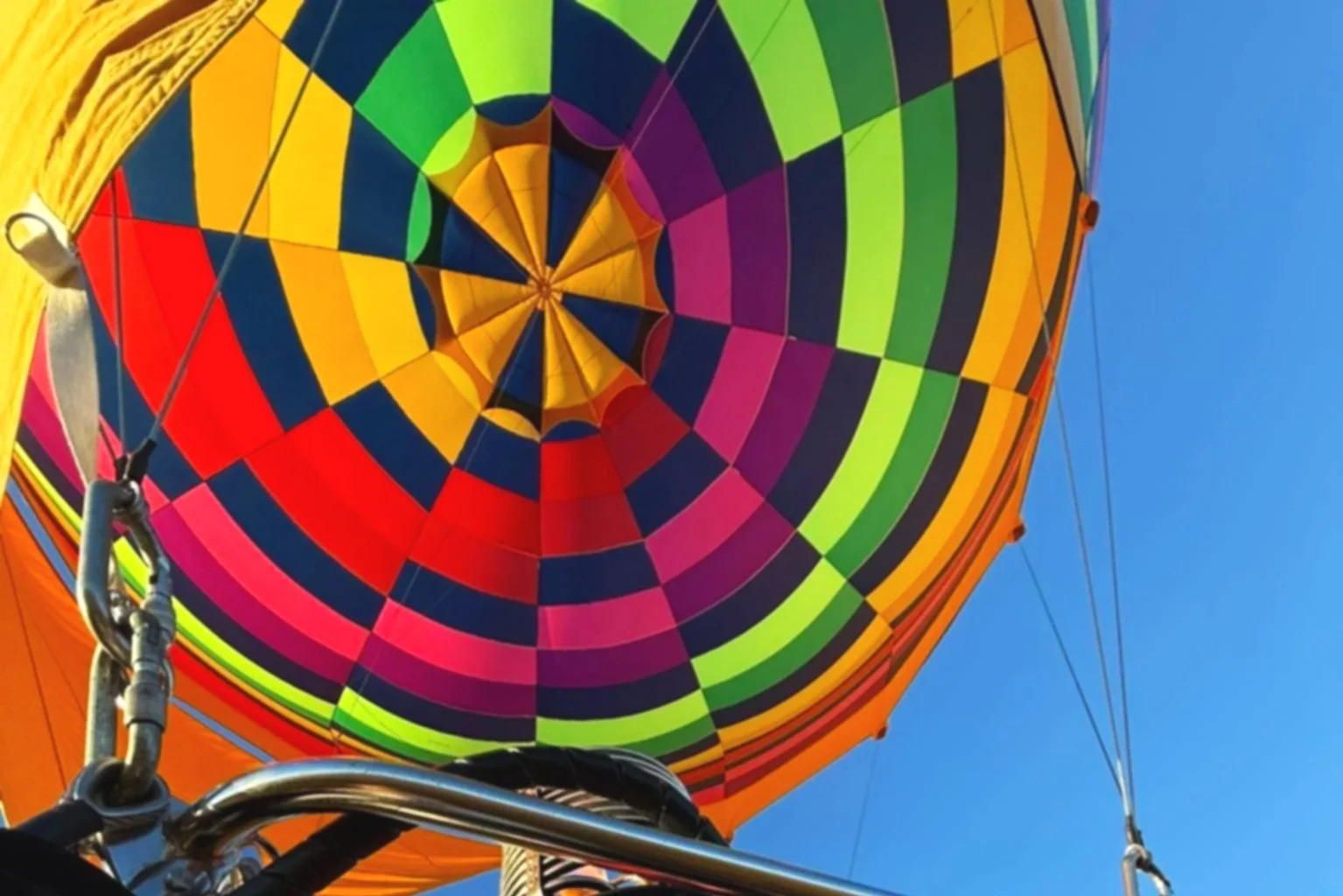 A look up into the team's balloon, Happy Blessings