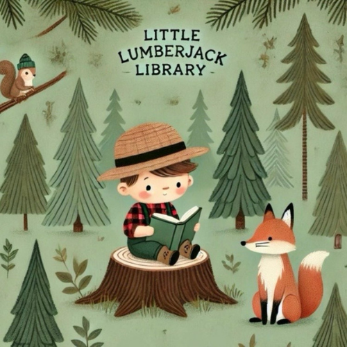 Logo for the Little Lumberjack Library Podcast