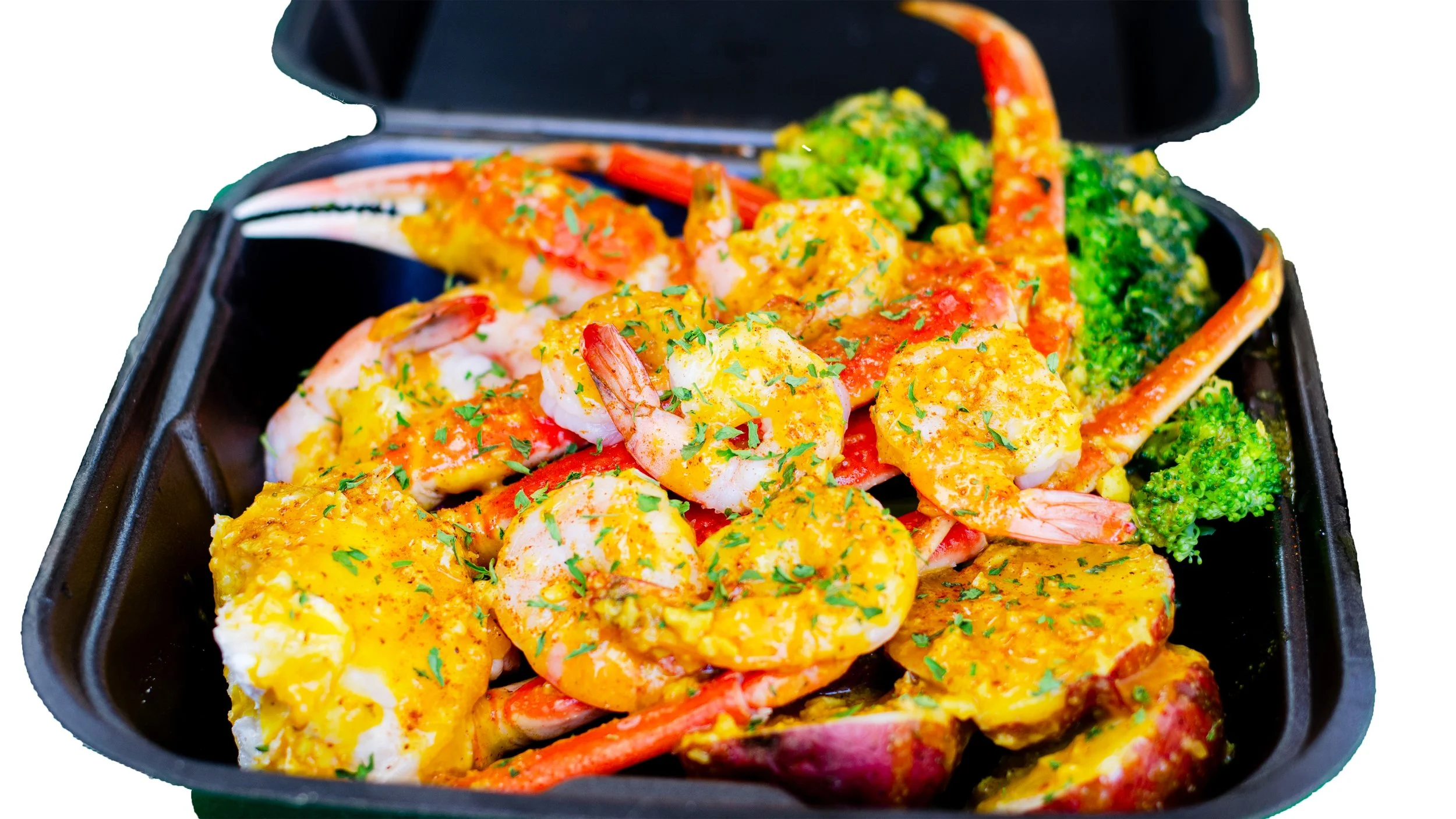 snow crab & shrimp plate
