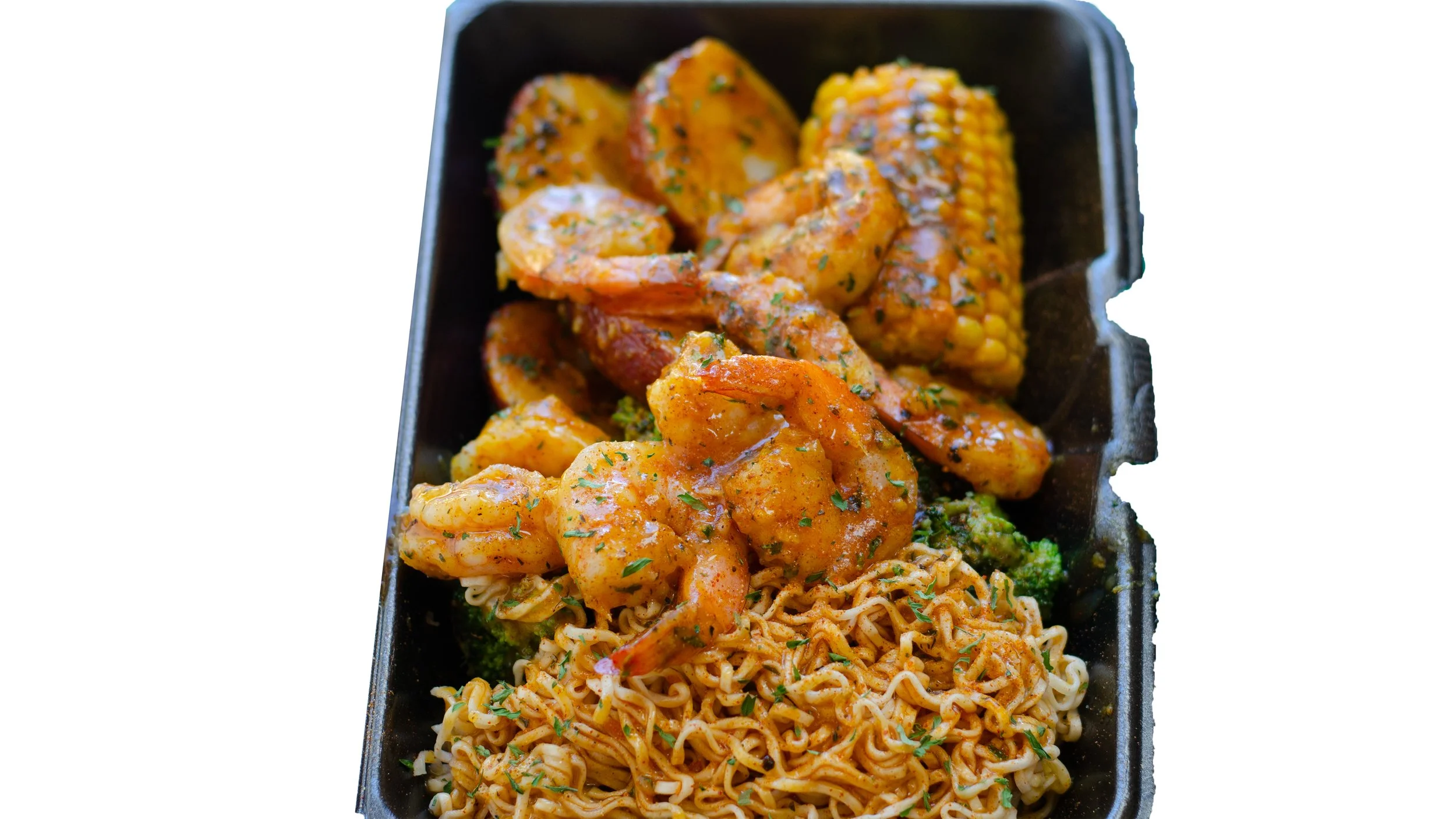 Cajun Shrimp Noodle plate