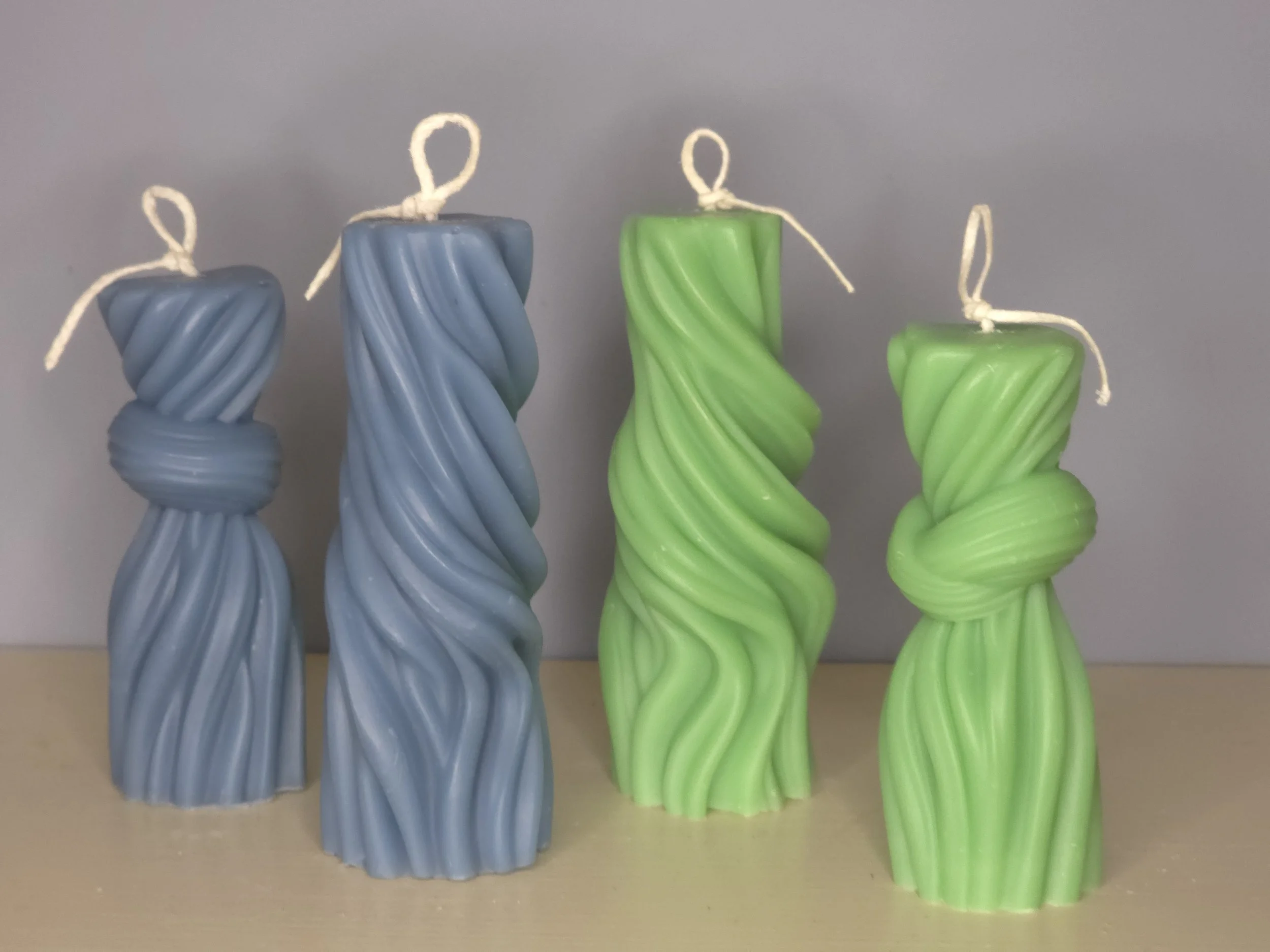 Elegant Twist Candle Set