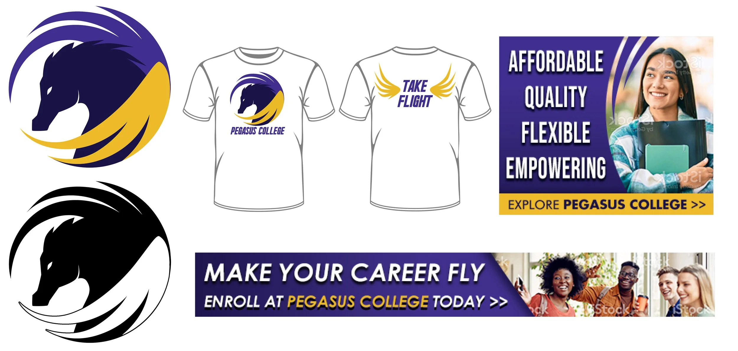 Brand Identity - "Pegasus College"