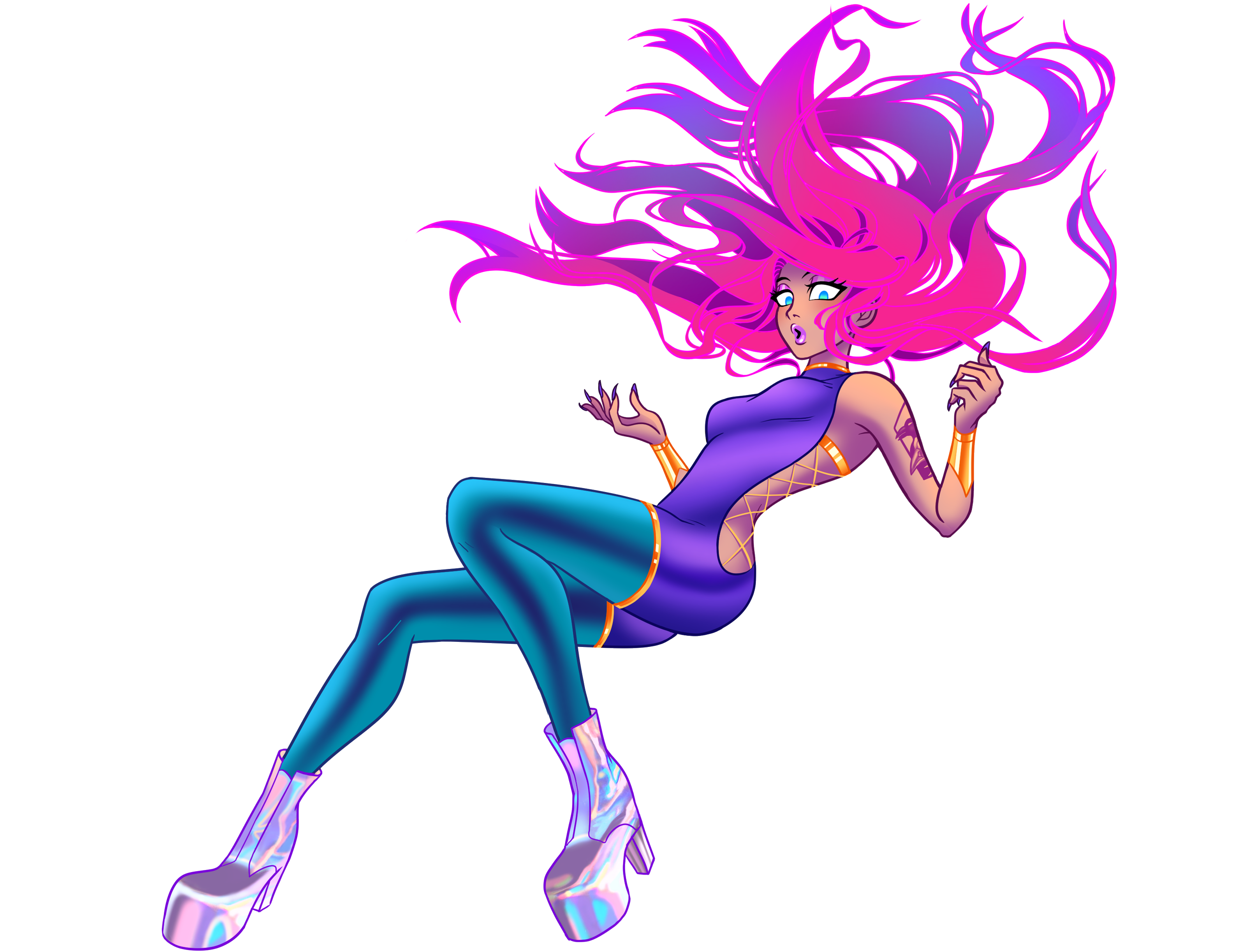 Digital illustration - "Space Girl"