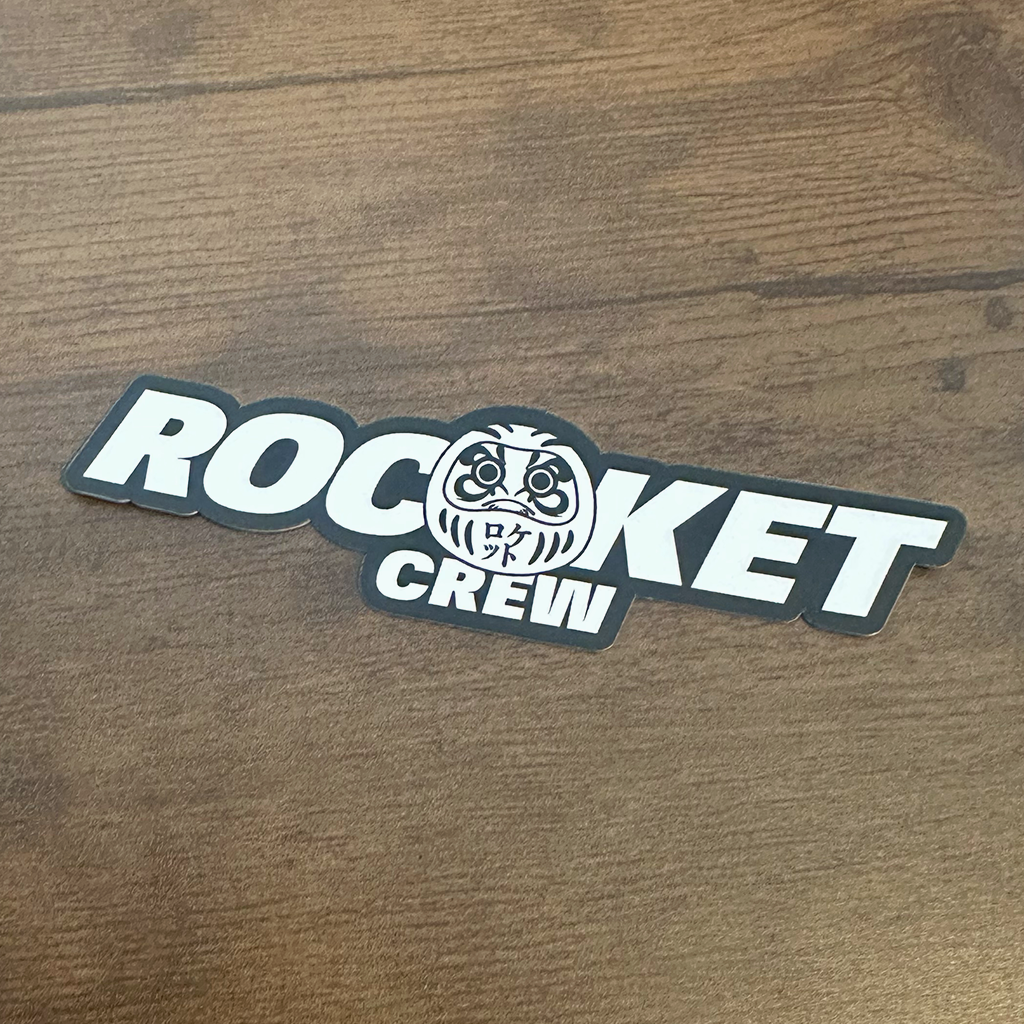 Rocket Crew reverse color sticker