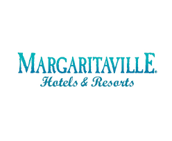 Margaritaville Hotels & Resorts logo in turquoise text.