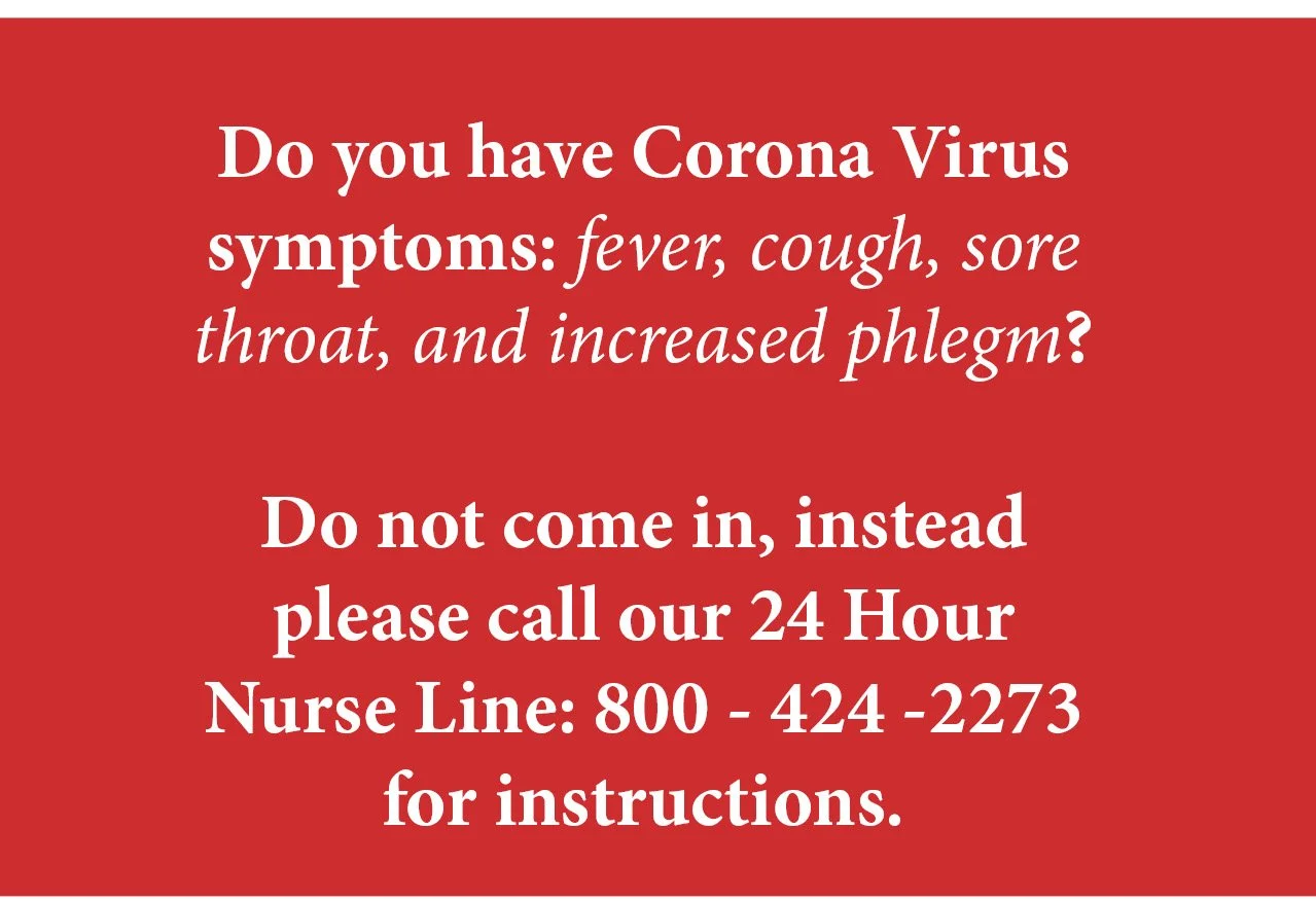 CORONAVIRUS INFORMATION FOR YOU AND YOUR FAMILY